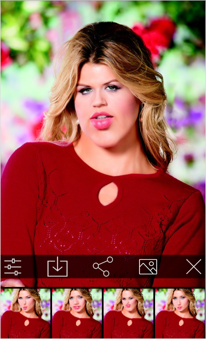 اسکرین شات 2 برنامه Funny face app