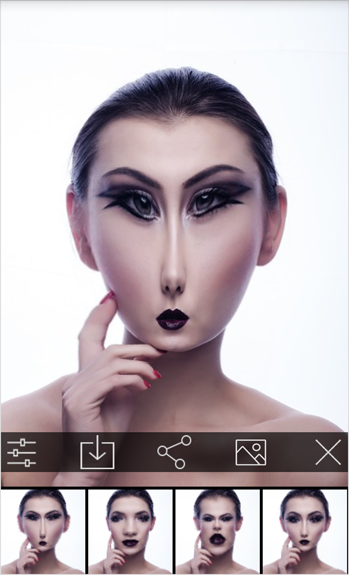 اسکرین شات 4 برنامه Funny face app