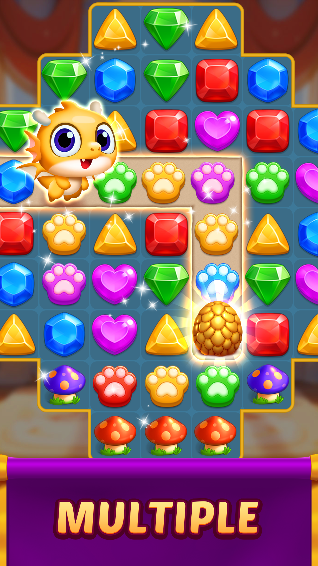 اسکرین شات 4 بازی Jewel Match Dragon - No Wifi