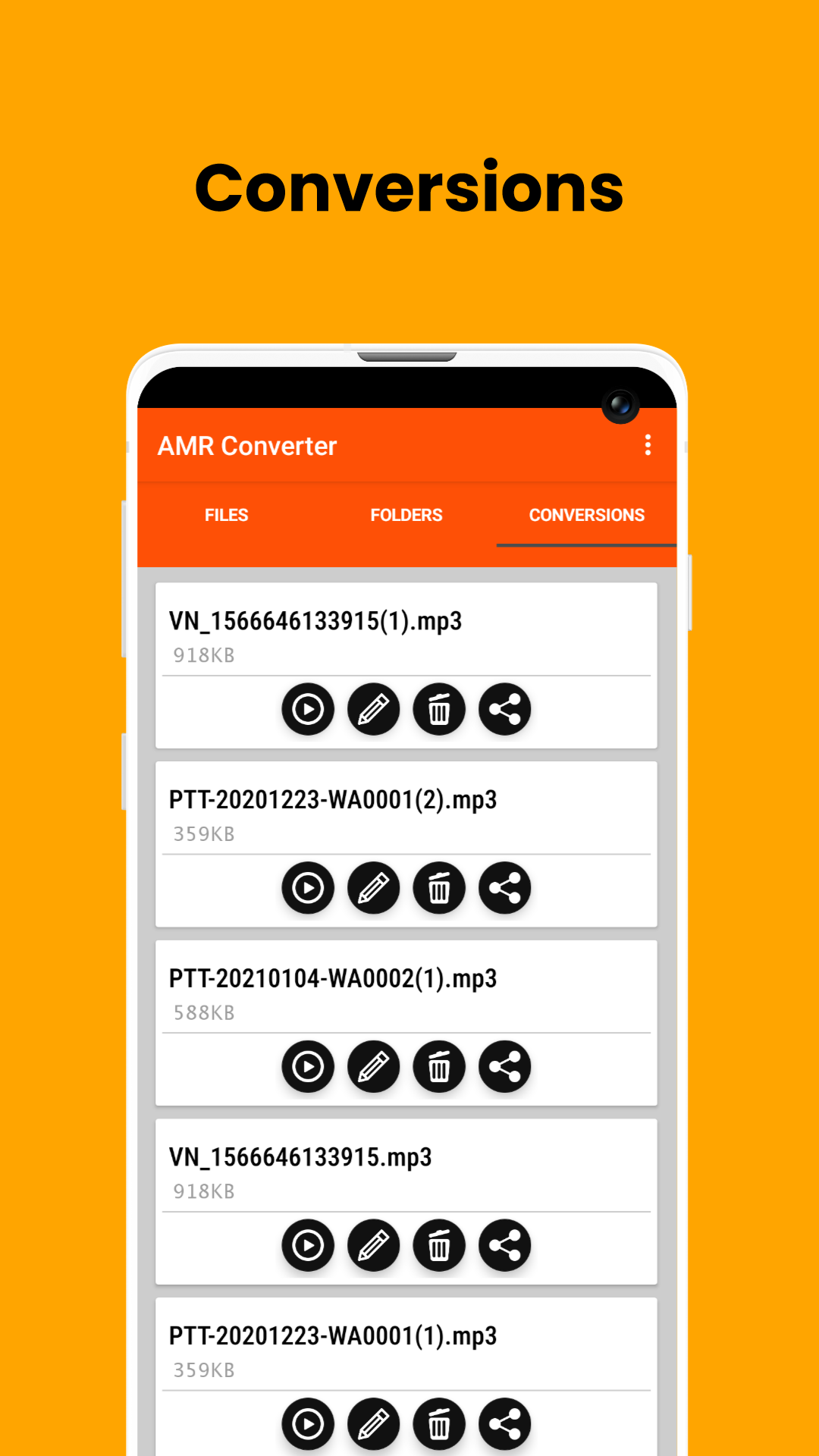 اسکرین شات 6 برنامه AMR to MP3 Converter
