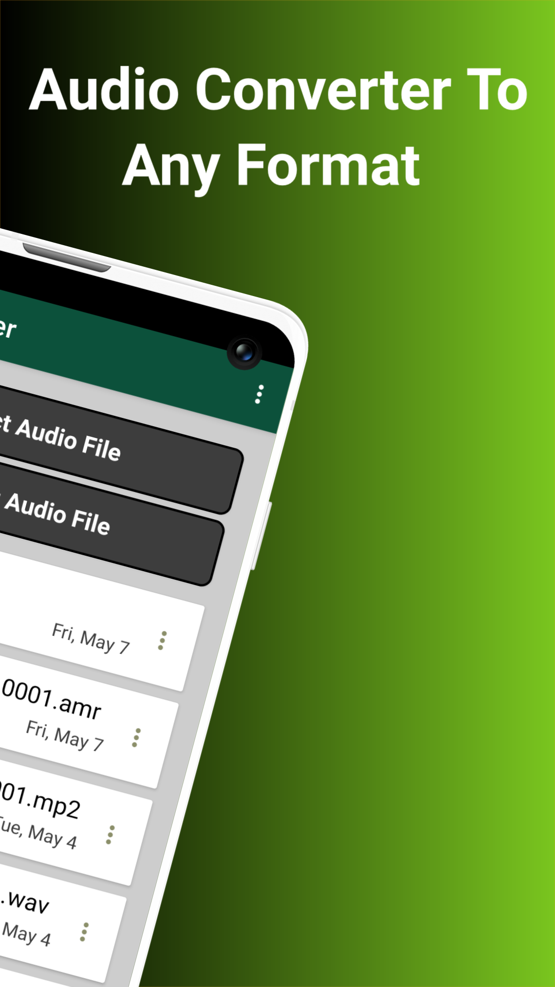 اسکرین شات 2 برنامه Audio Converter
