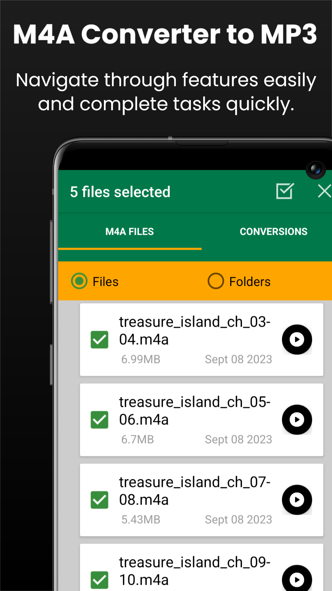 اسکرین شات 7 برنامه M4a To Mp3 Converter