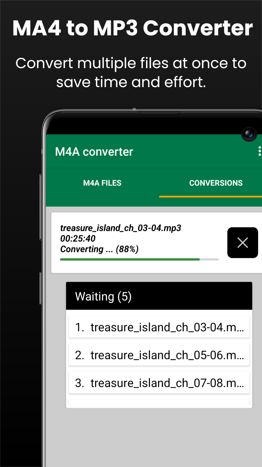 اسکرین شات 4 برنامه M4a To Mp3 Converter
