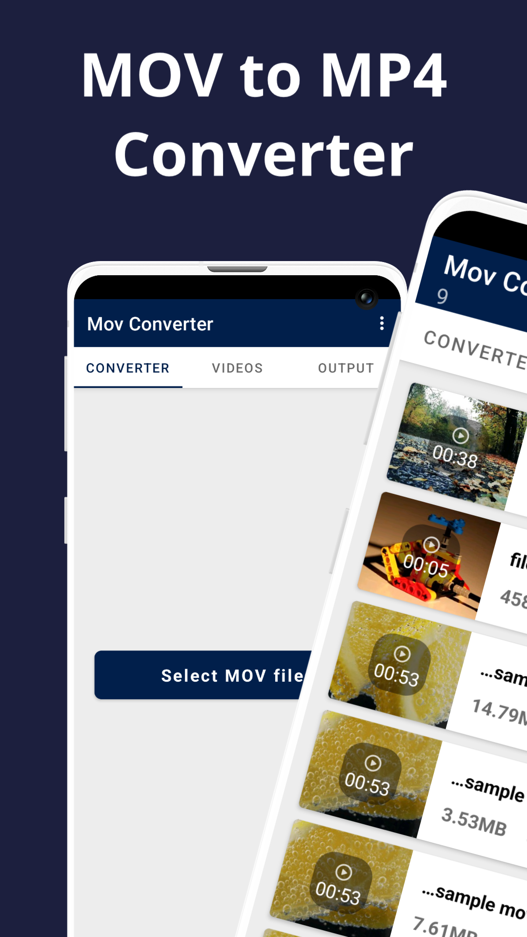 اسکرین شات 1 برنامه Mov To Mp4 Converter