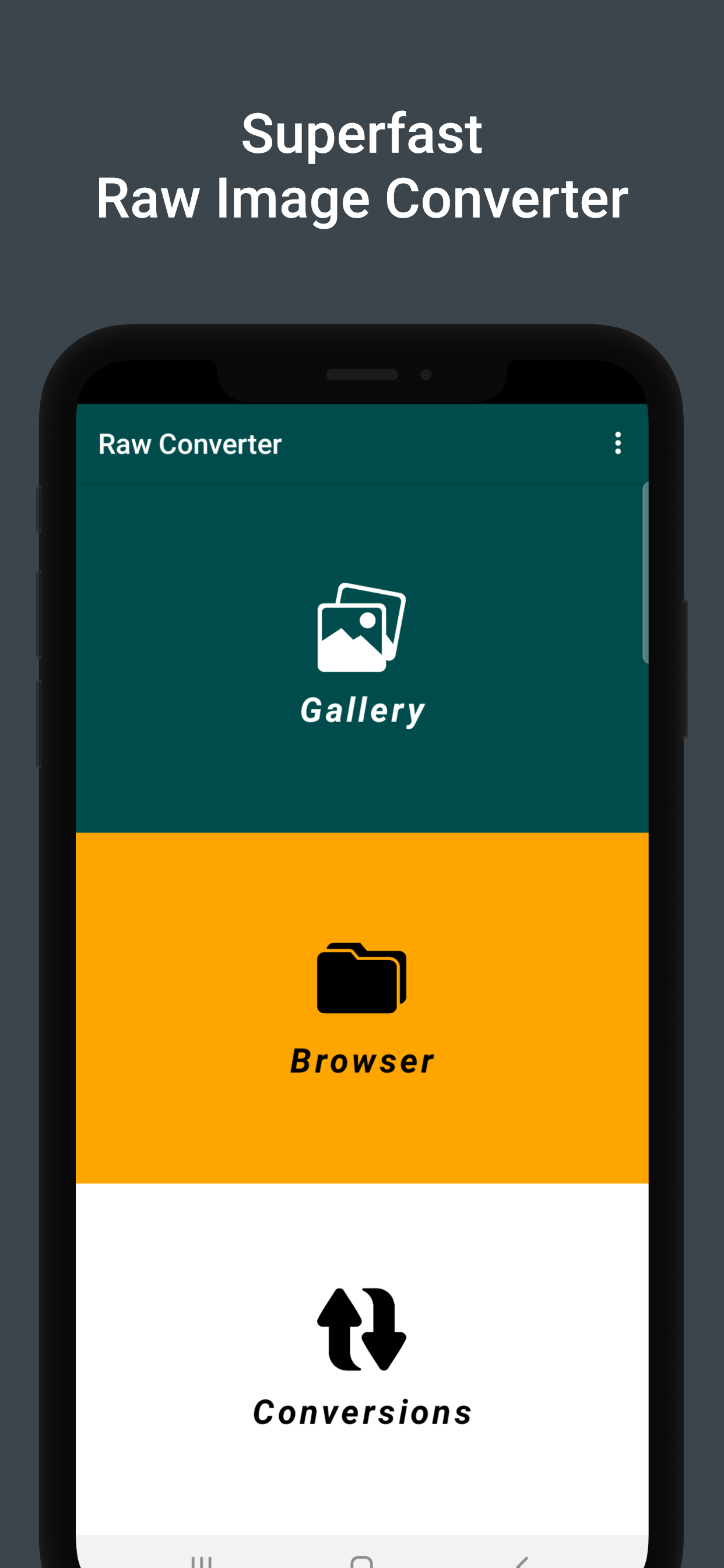 اسکرین شات 1 برنامه raw to jpg converter