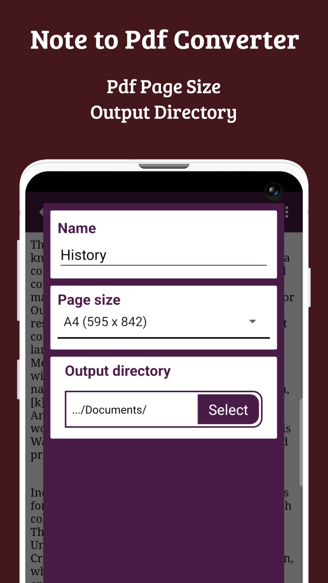 اسکرین شات 5 برنامه Text To Pdf Converter
