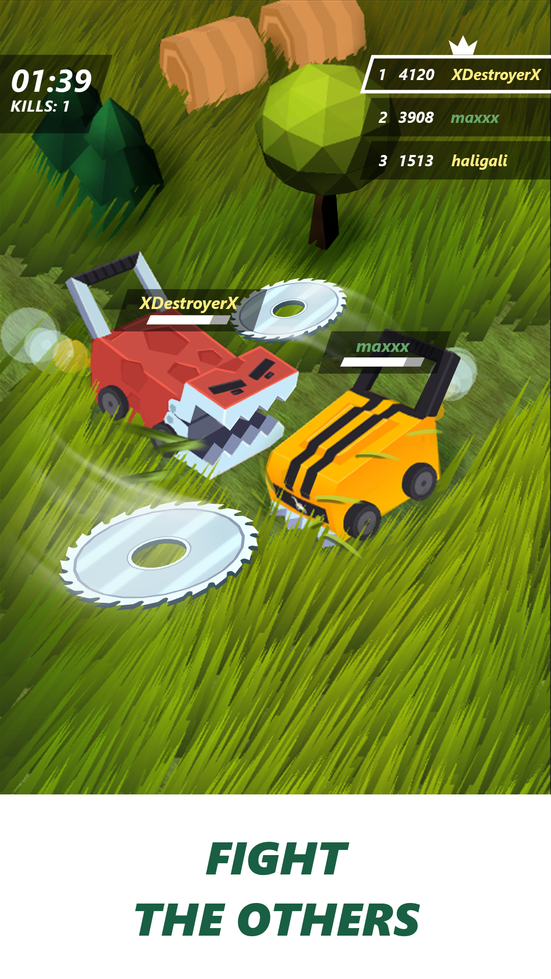 اسکرین شات 1 بازی Grass mow.io - survive hamster