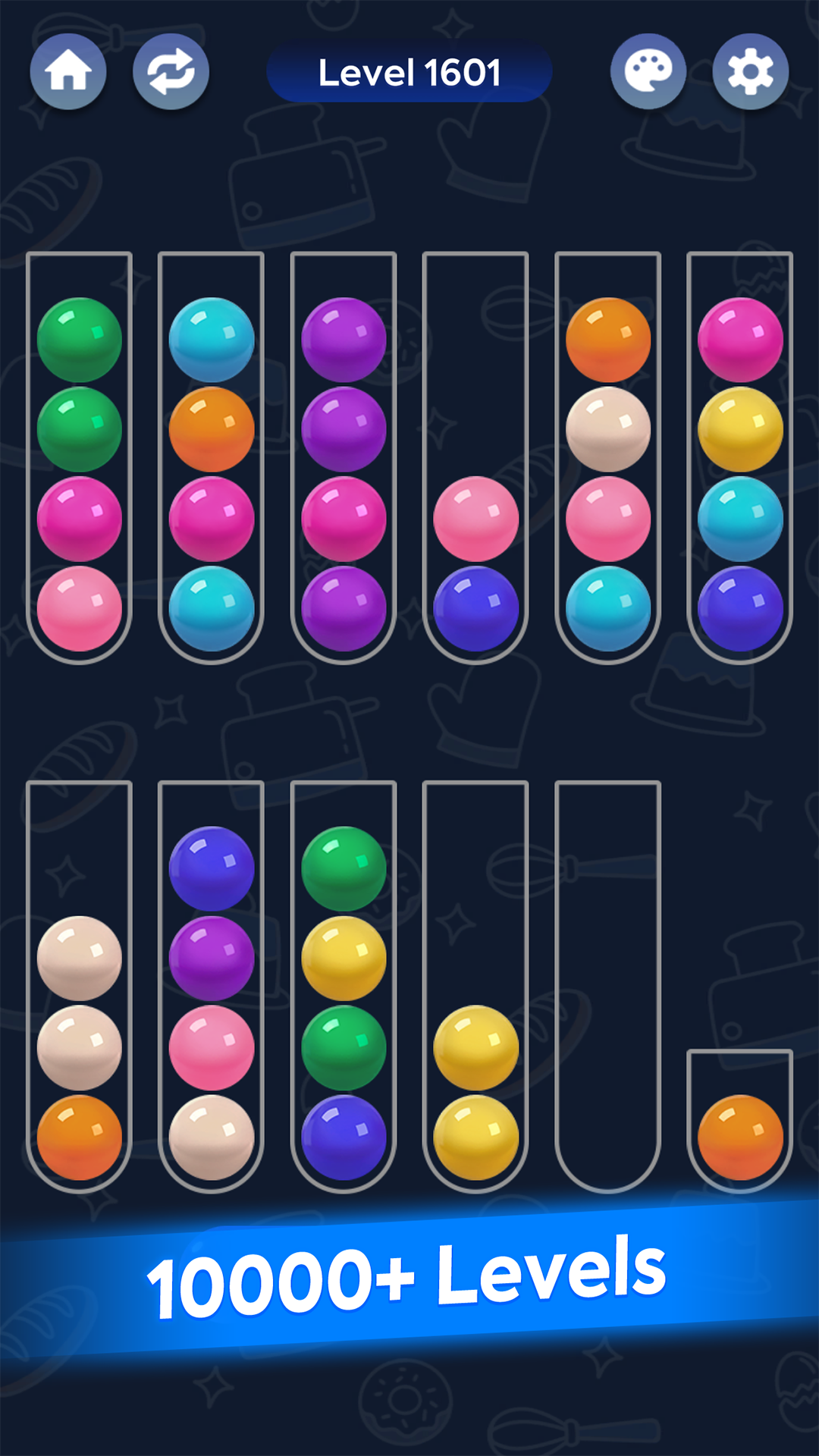 اسکرین شات 1 بازی Color Ball Game - Sort Puz