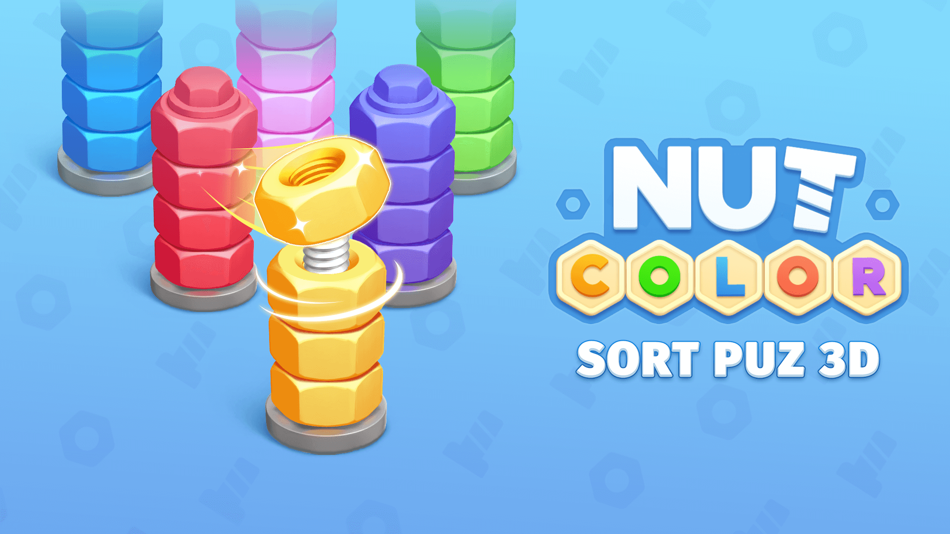 اسکرین شات 6 بازی Nut Color Game - Sort Puz 3D