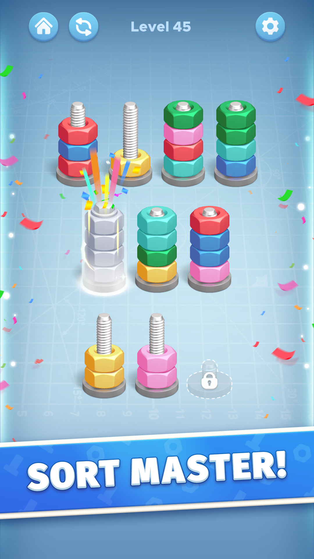 اسکرین شات 5 بازی Nut Color Game - Sort Puz 3D