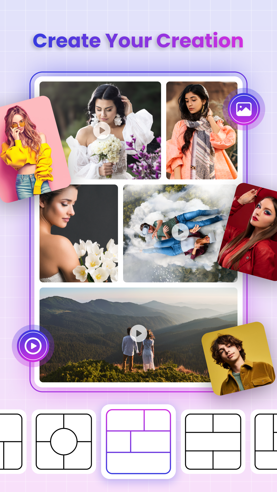 اسکرین شات 5 برنامه AI Photo Video Collage Maker