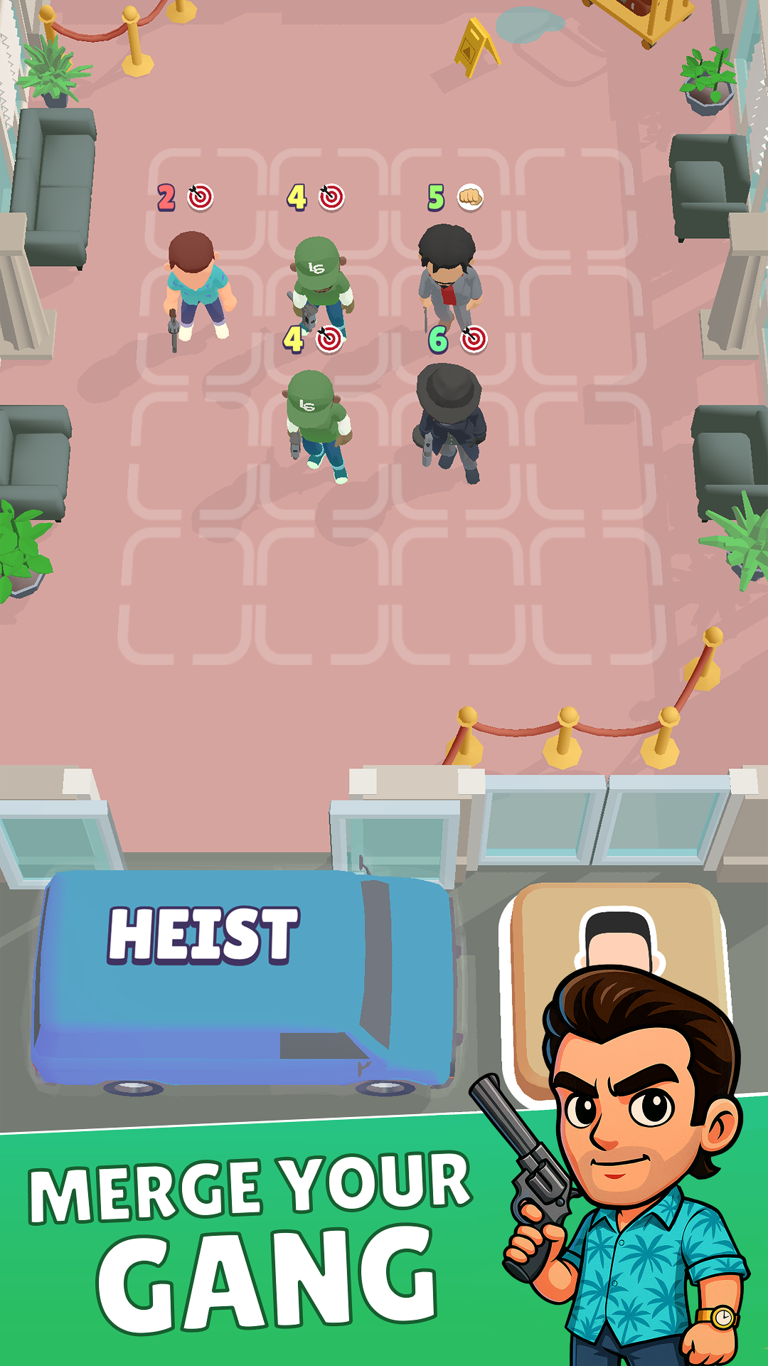 اسکرین شات 1 بازی Merge Gangster Heist vs Police