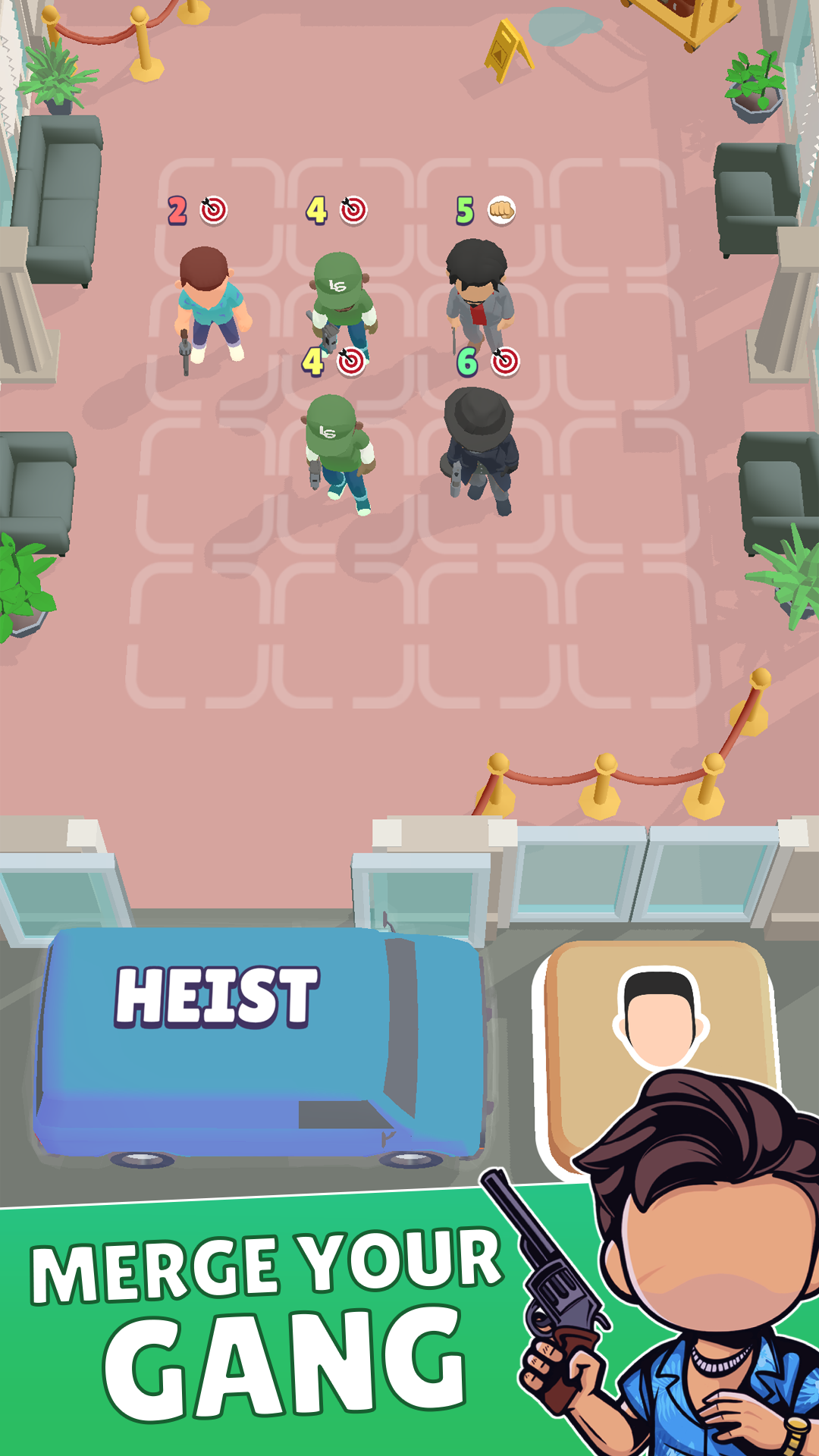 اسکرین شات 1 بازی Merge Gangster Heist vs Police