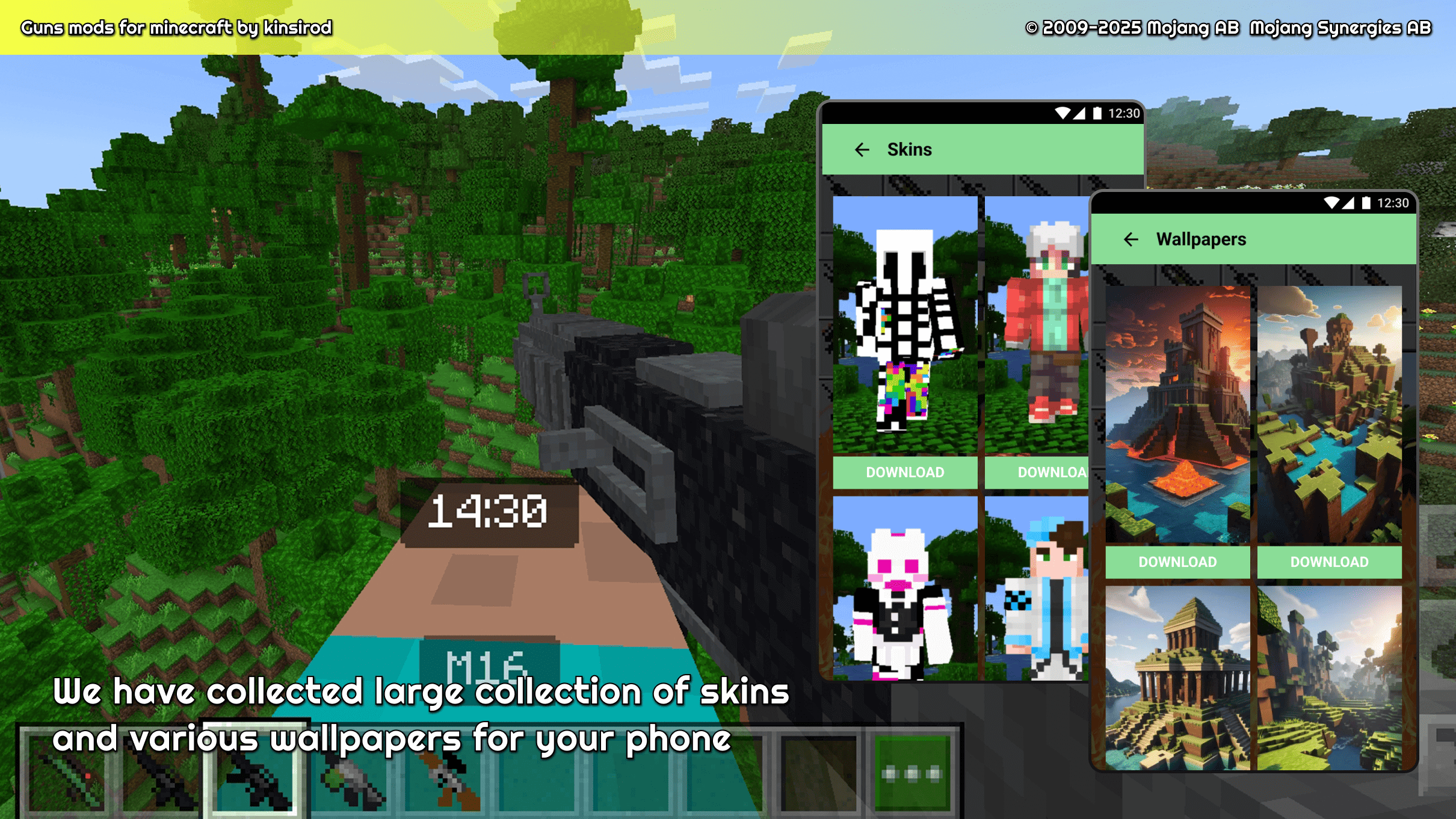 اسکرین شات 3 برنامه Guns mods for minecraft