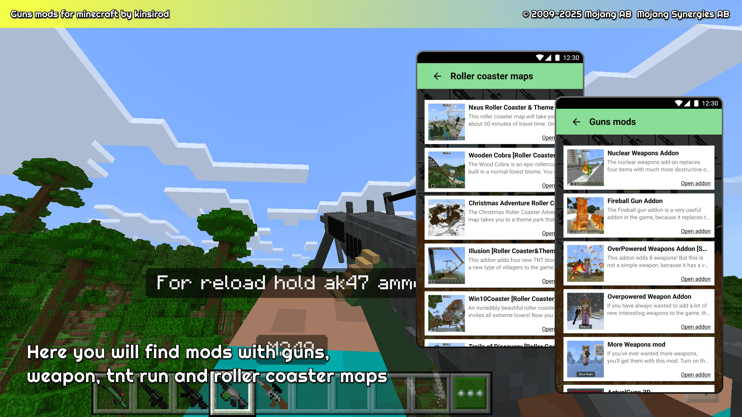 اسکرین شات 2 برنامه Guns mods for minecraft