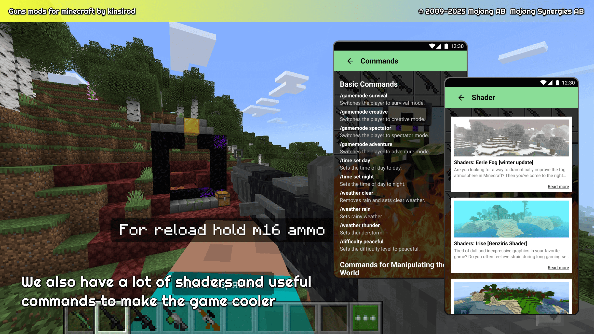 اسکرین شات 4 برنامه Guns mods for minecraft