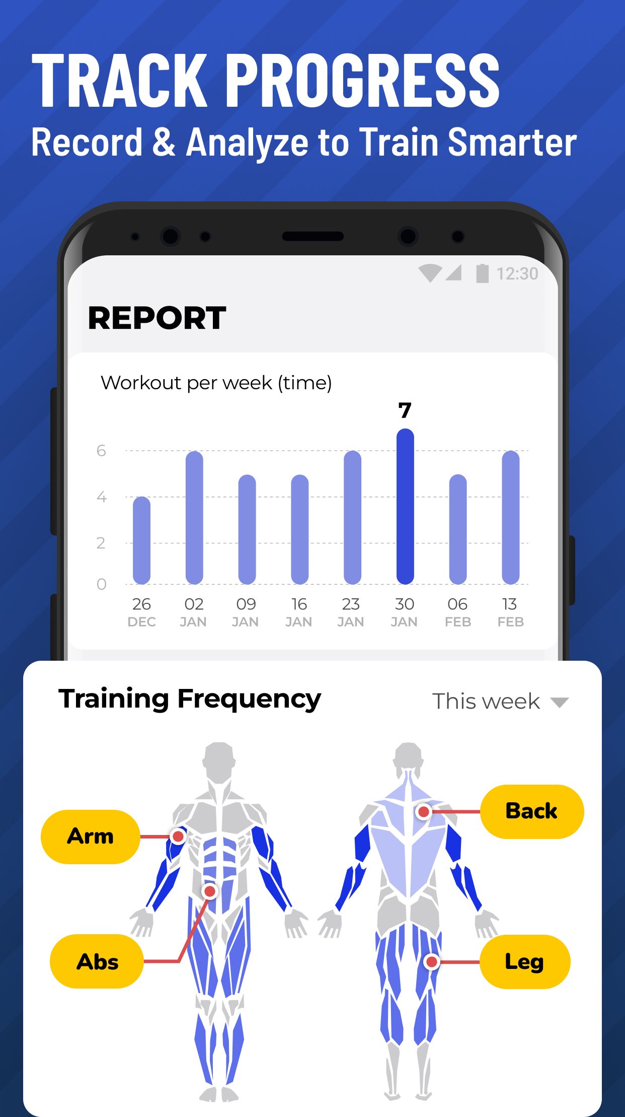 اسکرین شات 8 برنامه Gym Workout Tracker: Gym Log