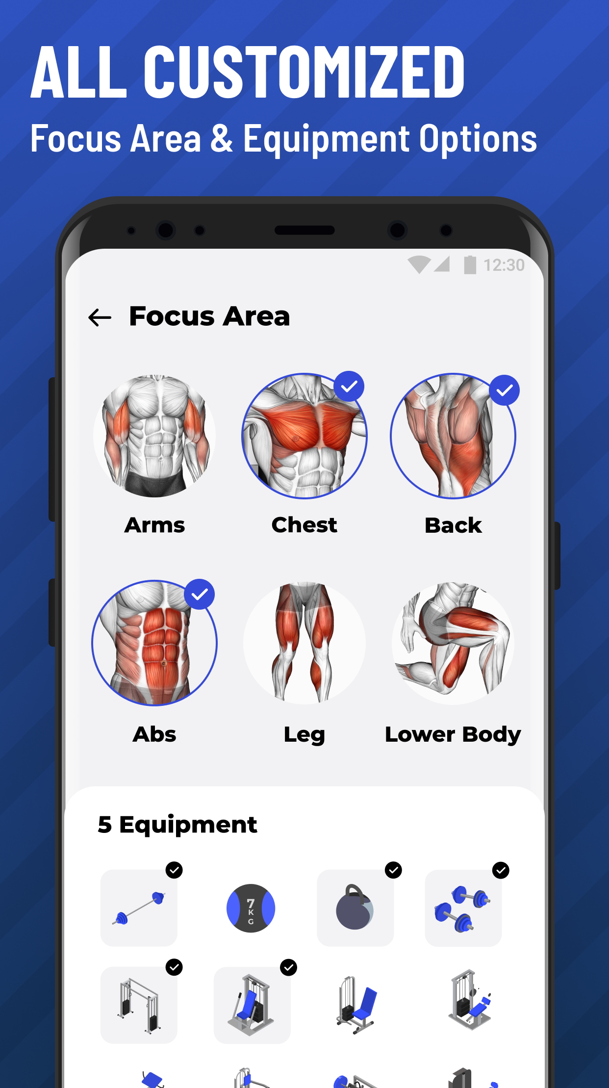 اسکرین شات 2 برنامه Gym Workout Tracker: Gym Log