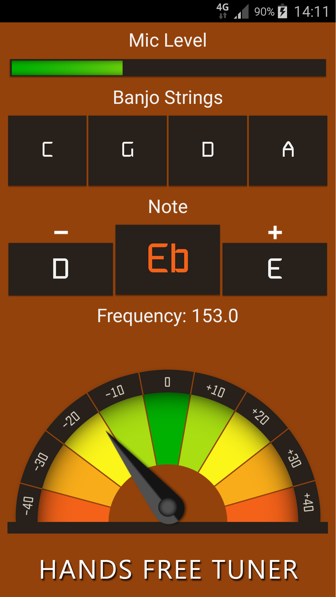 اسکرین شات 1 برنامه Banjo Tuner: Simple & Accurate