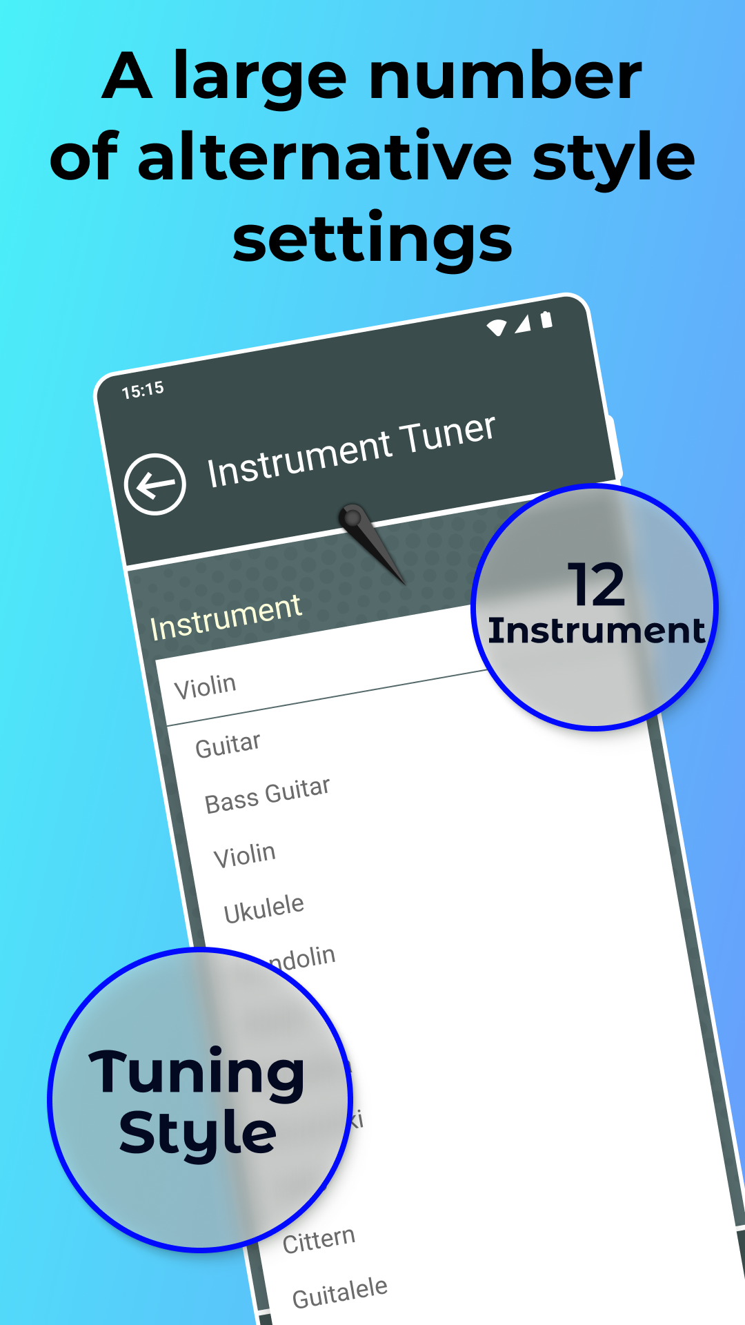اسکرین شات 6 برنامه Instrument Tuner