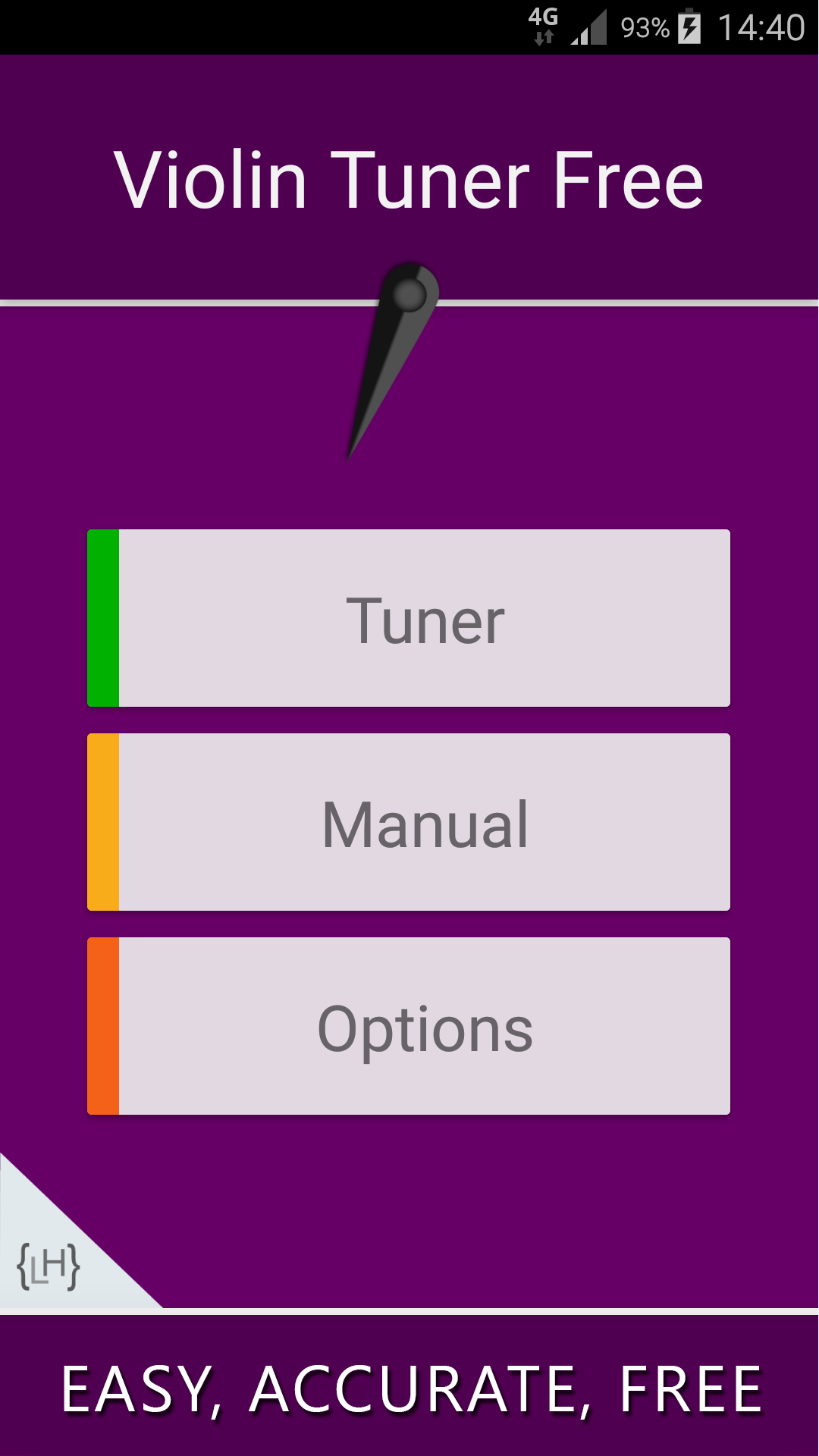 اسکرین شات 4 برنامه Violin Tuner