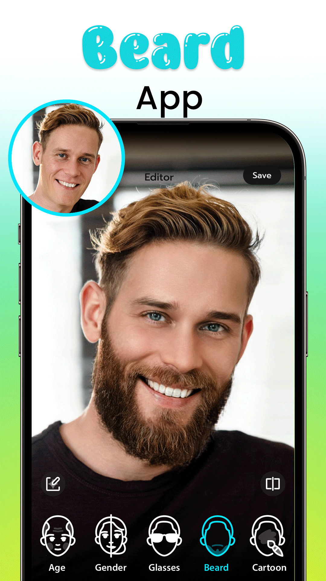 اسکرین شات 3 برنامه Face Aging App, FaceEditor AI
