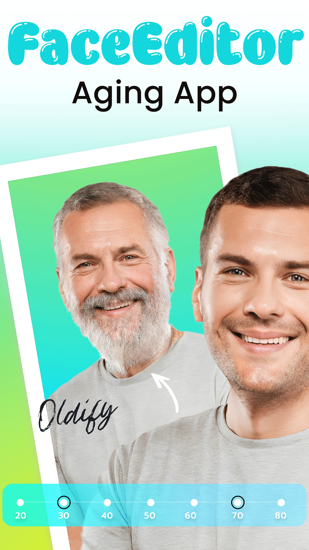 اسکرین شات 1 برنامه Face Aging App, FaceEditor AI