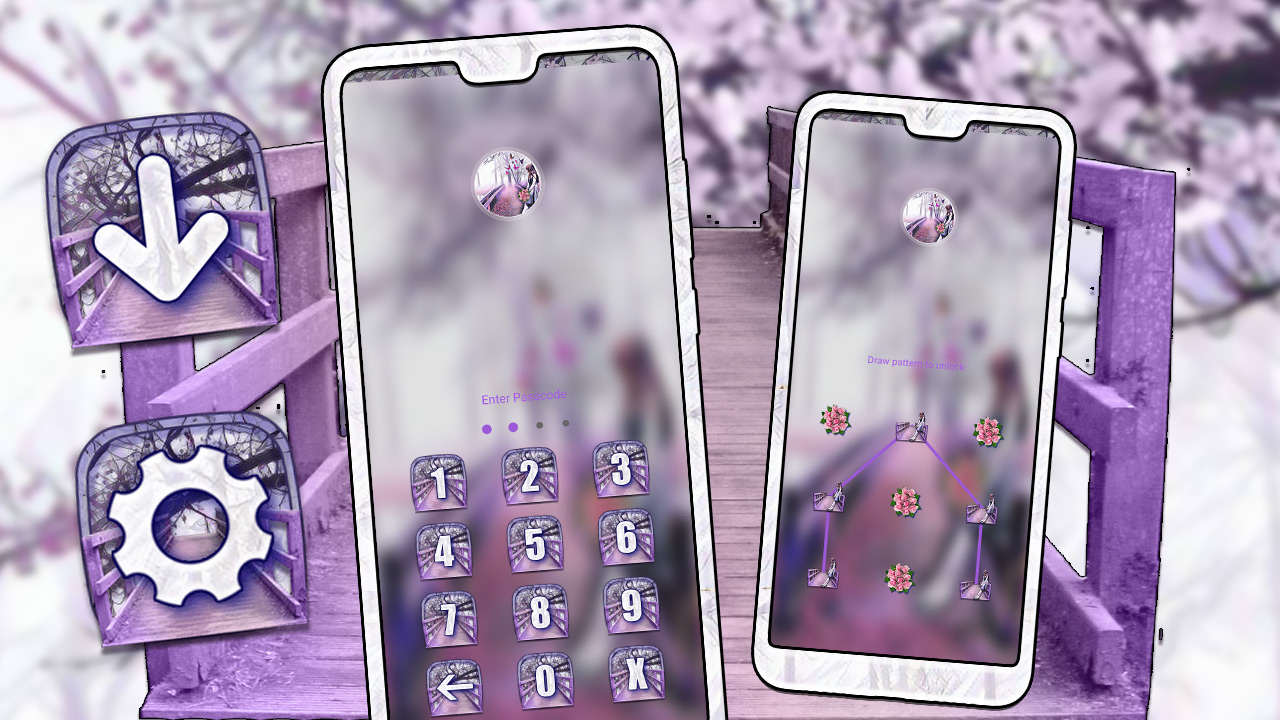 اسکرین شات 5 برنامه Kawaii Girl Theme Launcher