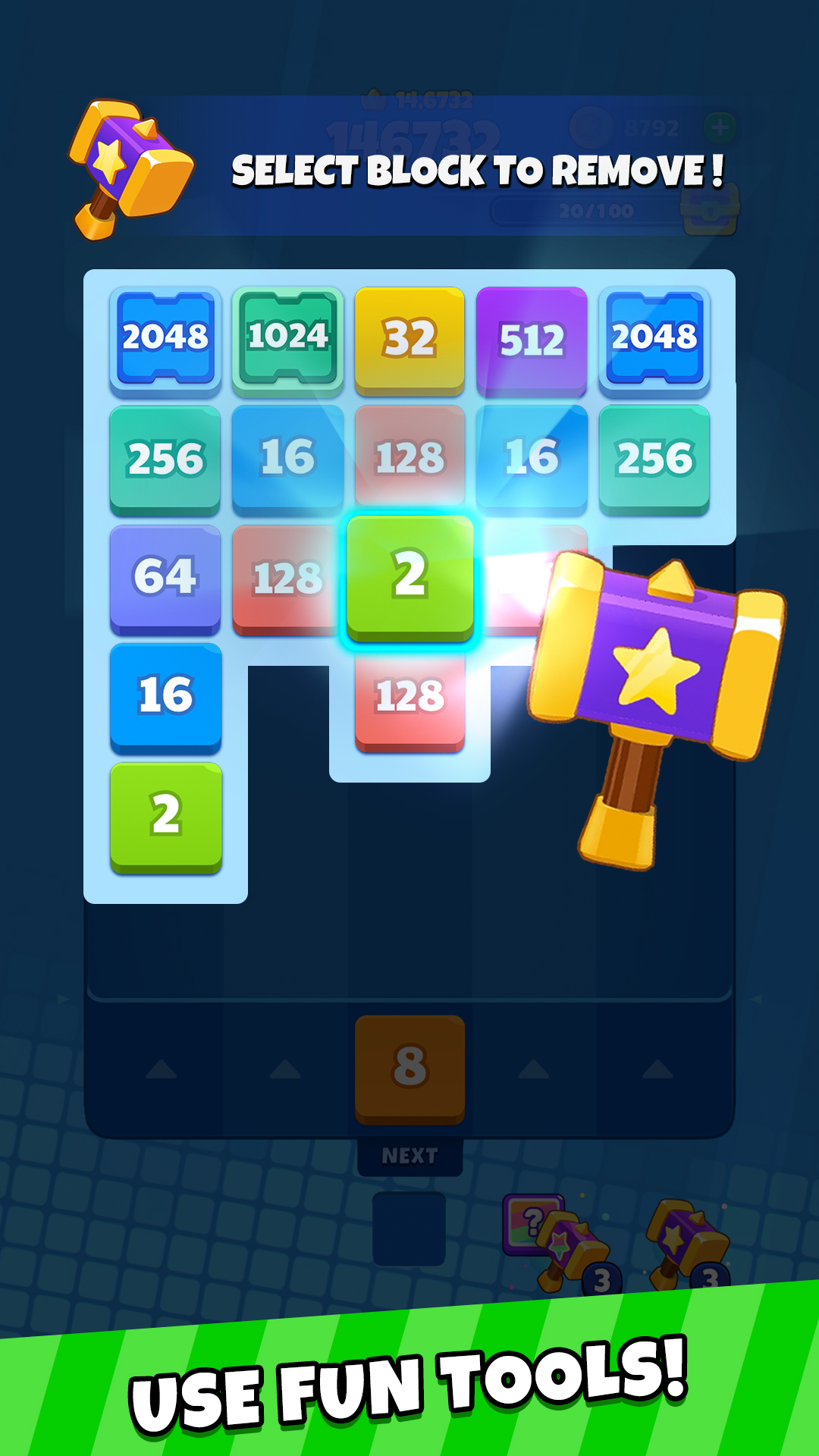 اسکرین شات 3 بازی Happy Puzzle™ Shoot Block 2048