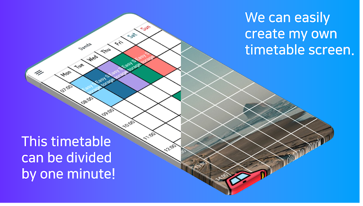 اسکرین شات 1 برنامه Planner Timetable with alarm for study - Damda