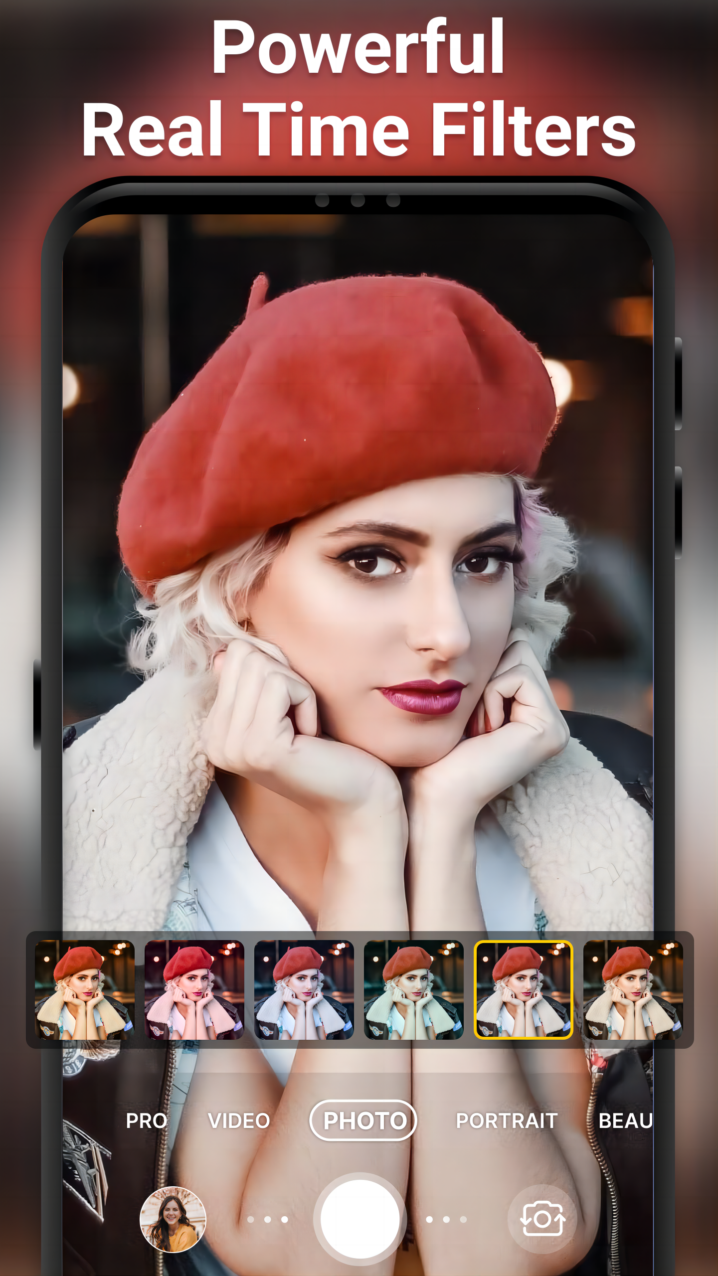 اسکرین شات 4 برنامه HD Camera with Beauty Camera