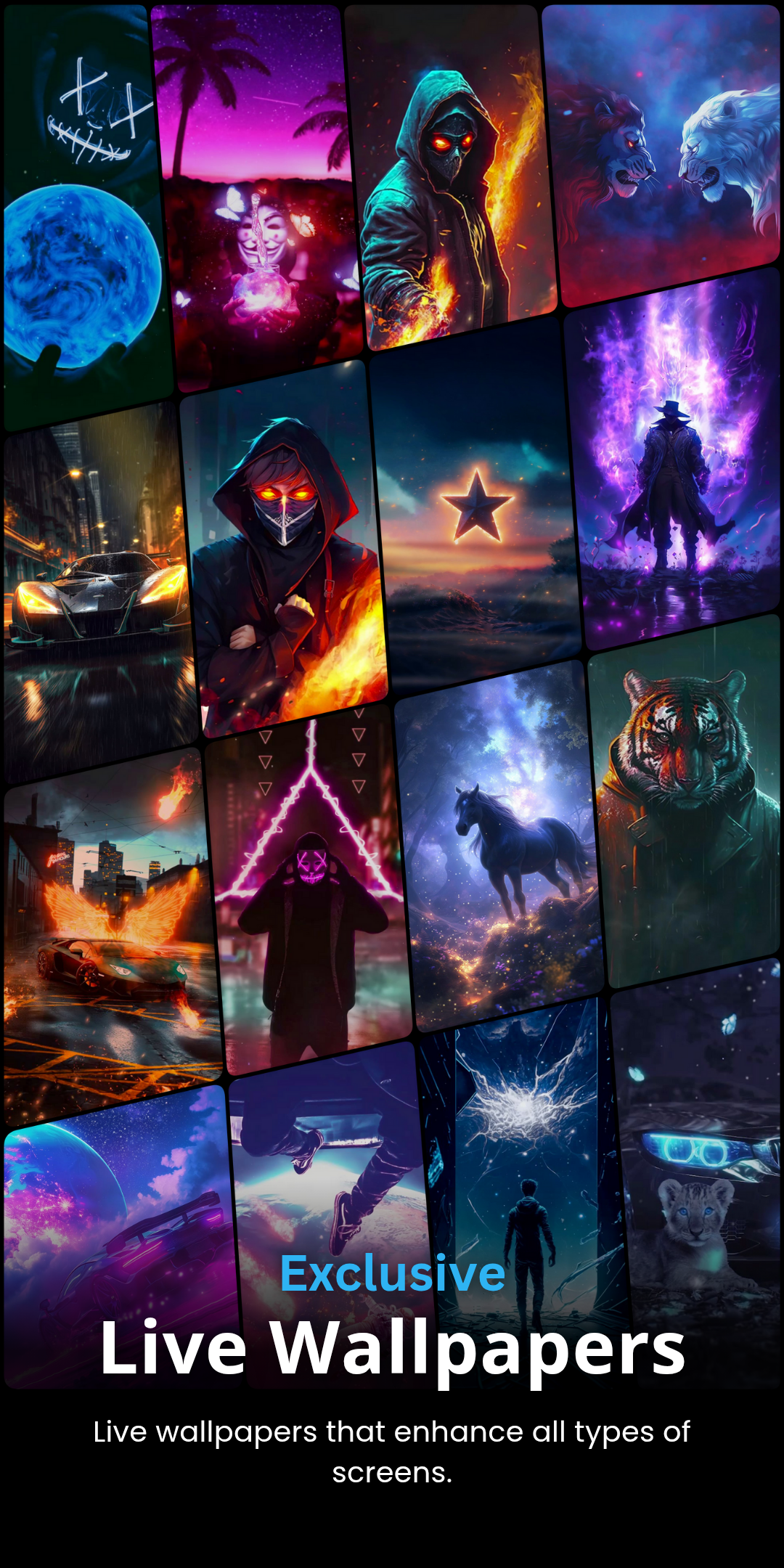 اسکرین شات 5 برنامه Live Wallpapers, 4K Wallpapers