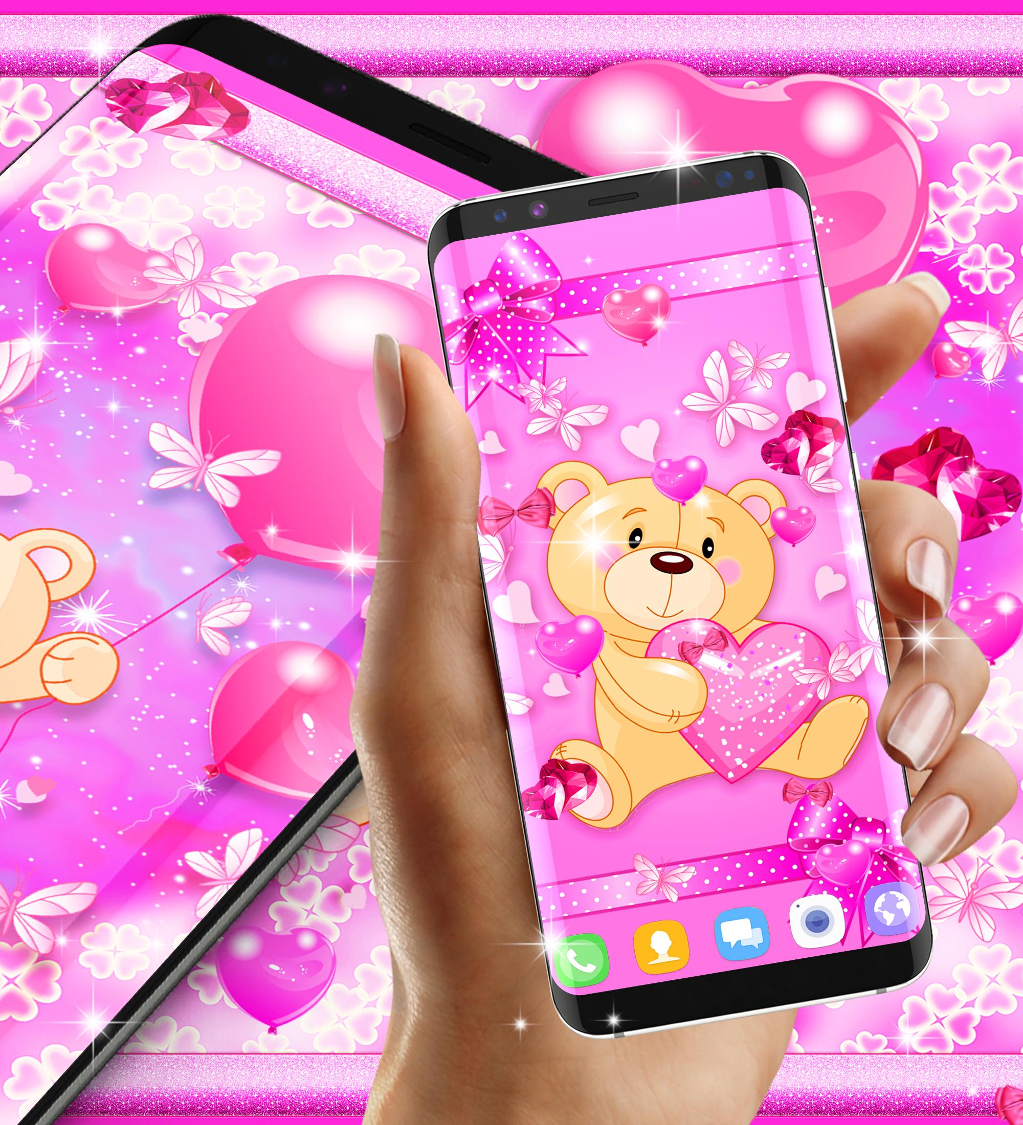 اسکرین شات 7 برنامه Teddy bear love wallpapers