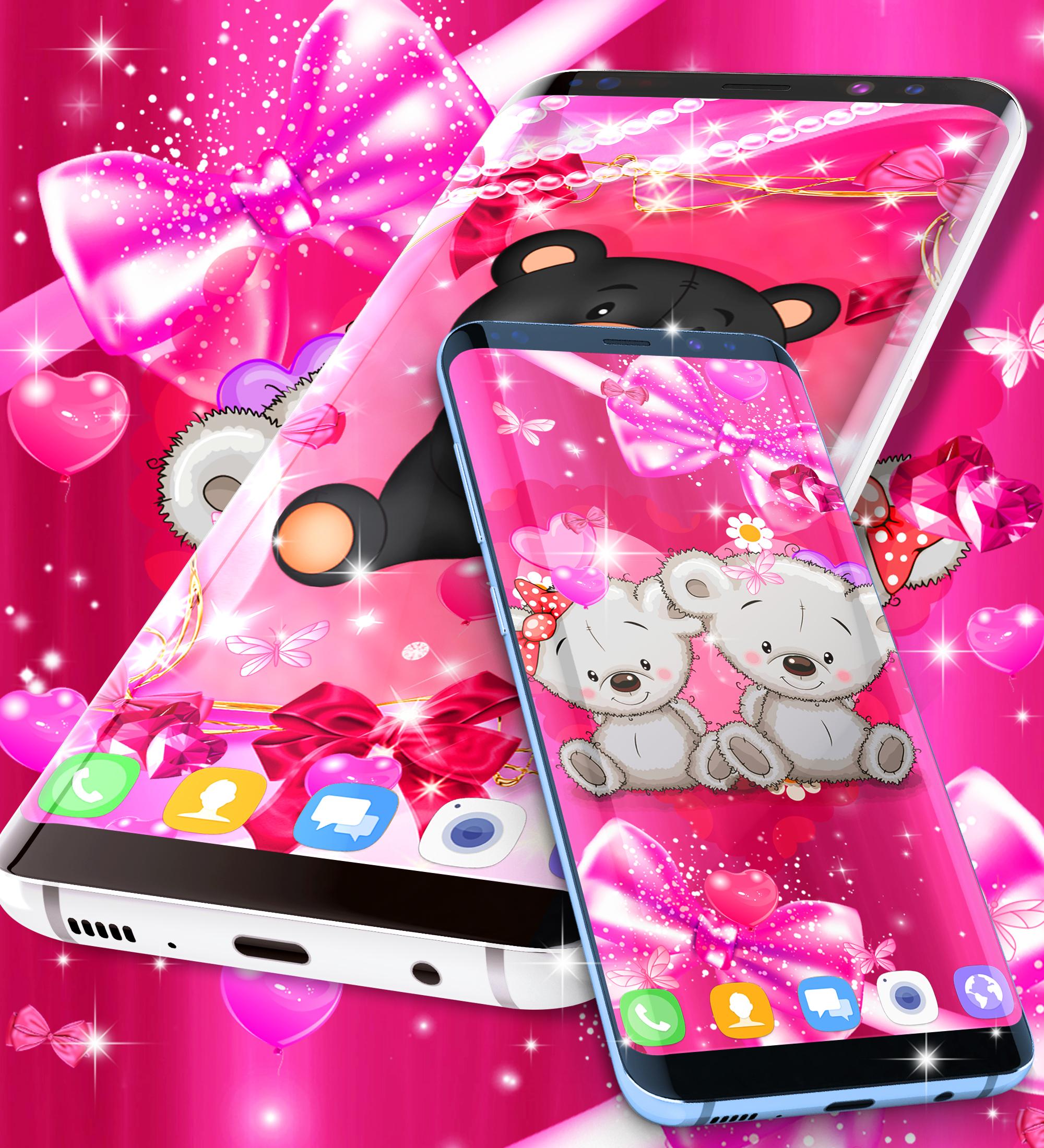 اسکرین شات 6 برنامه Teddy bear love wallpapers