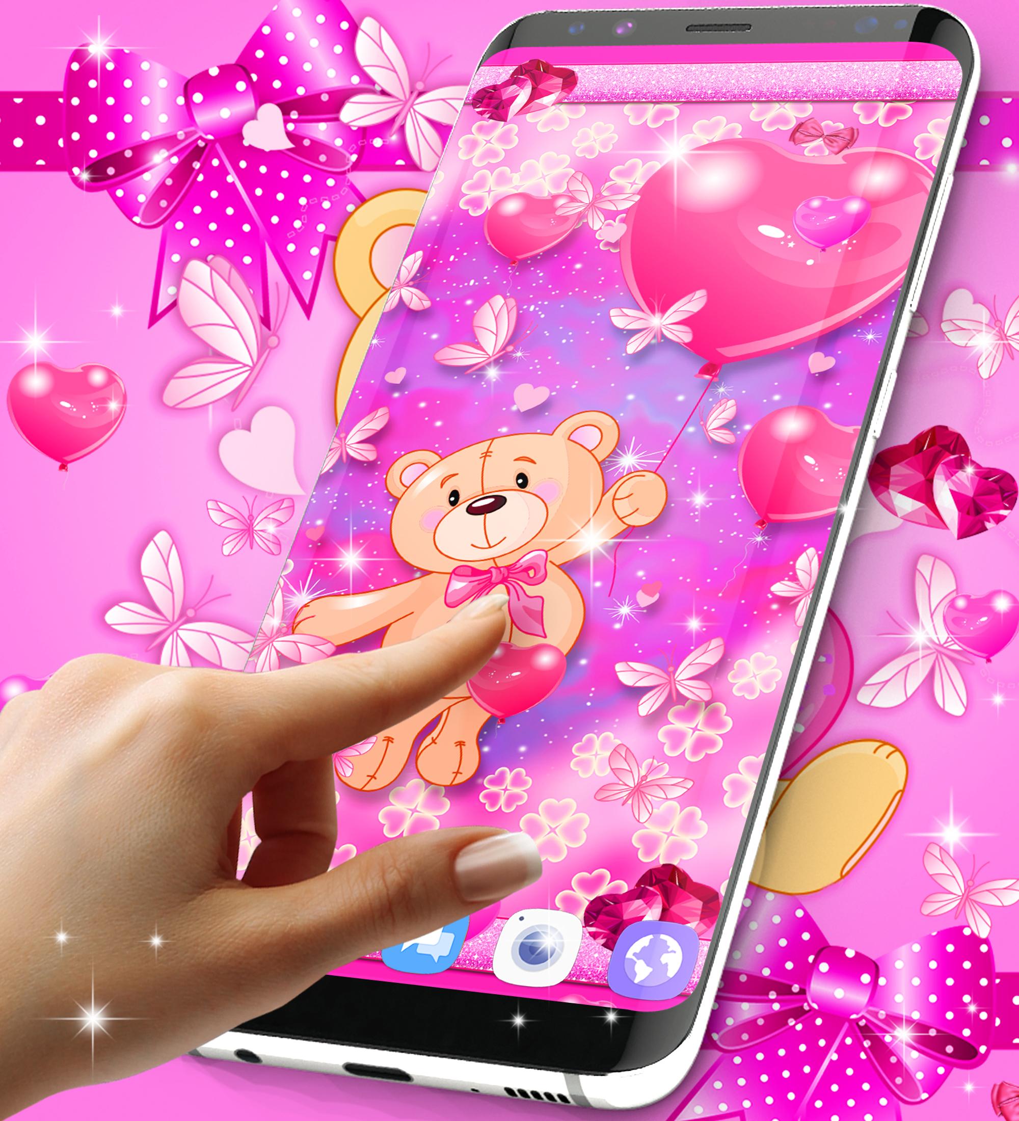 اسکرین شات 5 برنامه Teddy bear love wallpapers