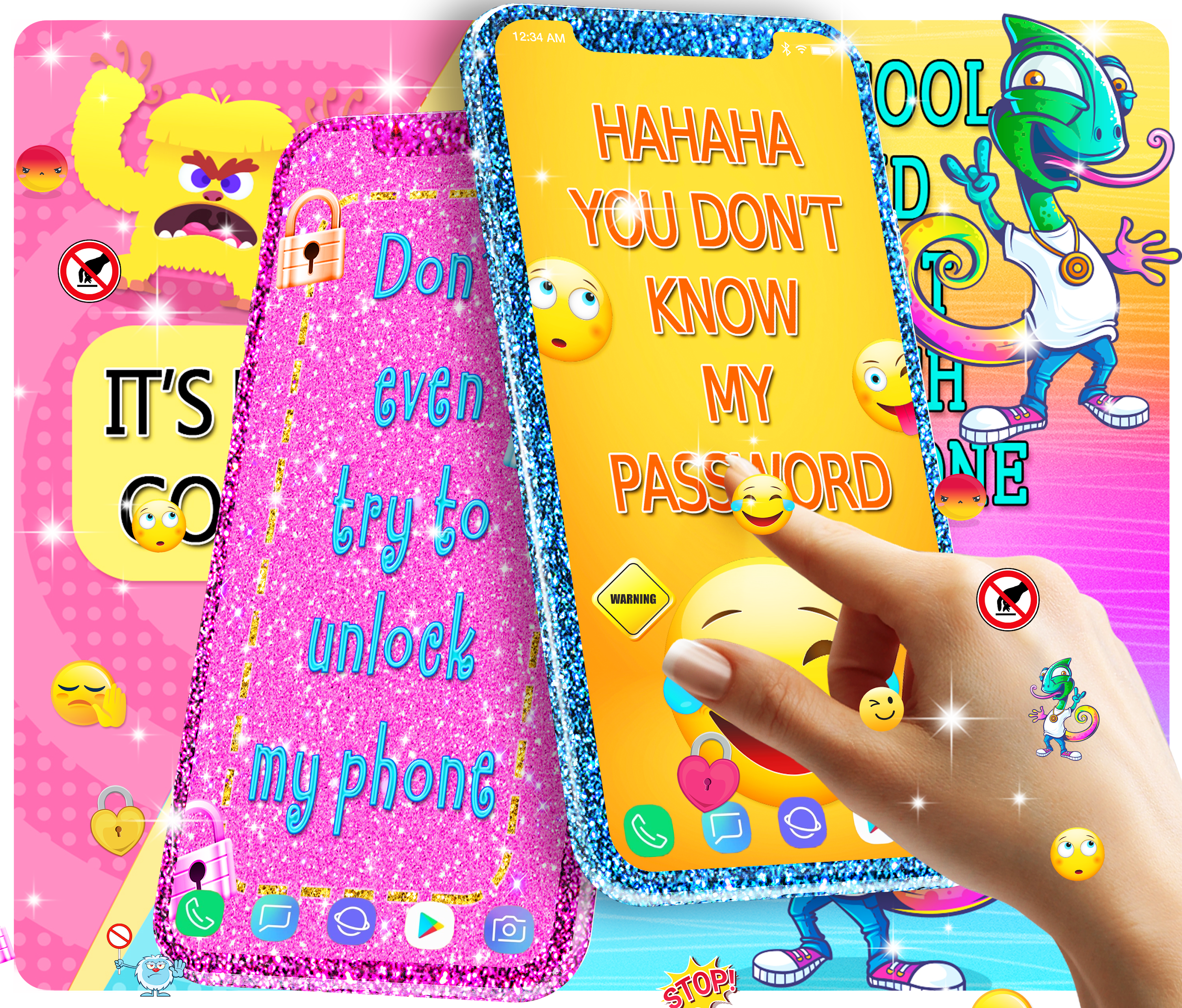 اسکرین شات 1 برنامه Don't touch my phone wallpaper