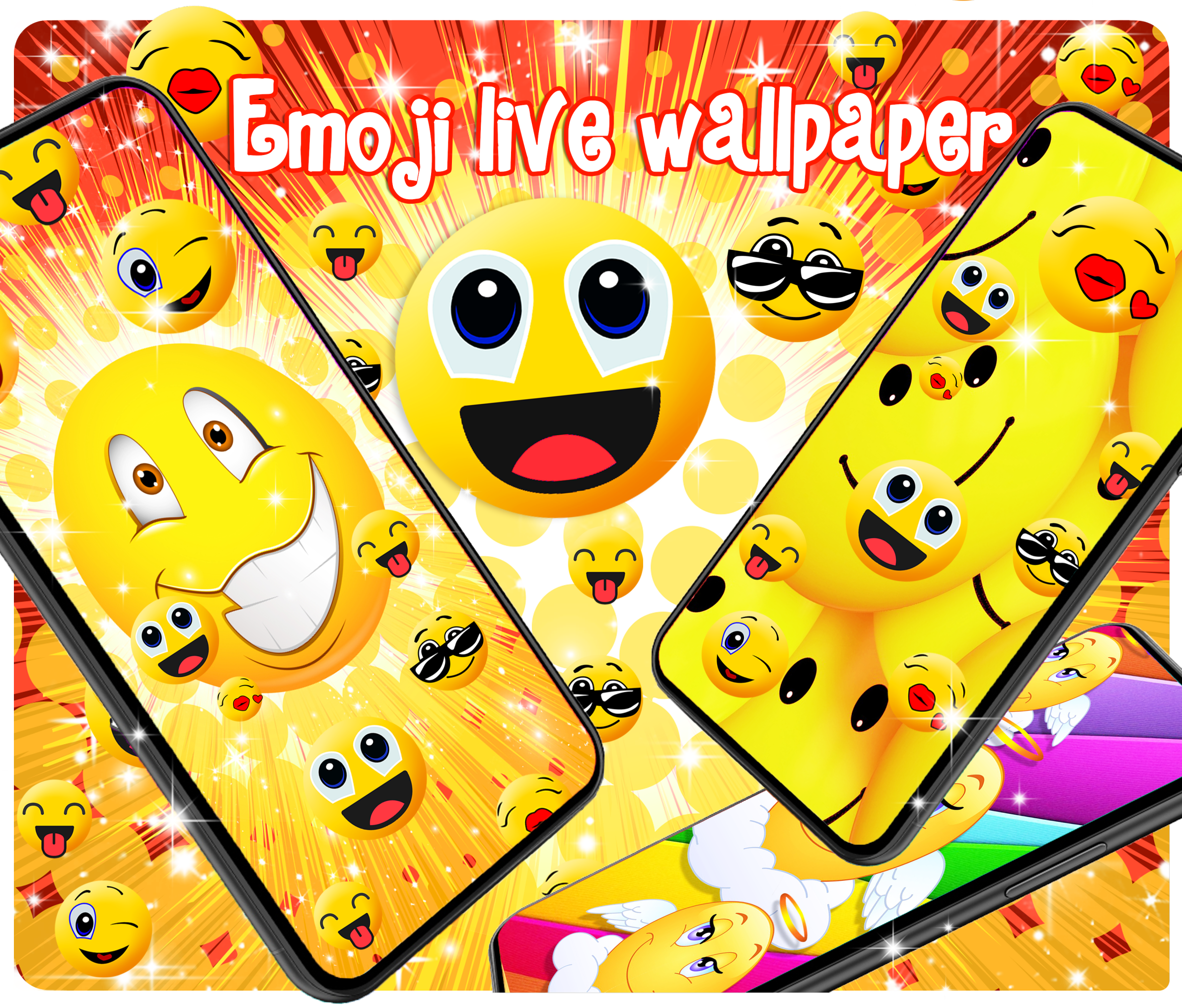 اسکرین شات 3 برنامه Emoji live wallpaper