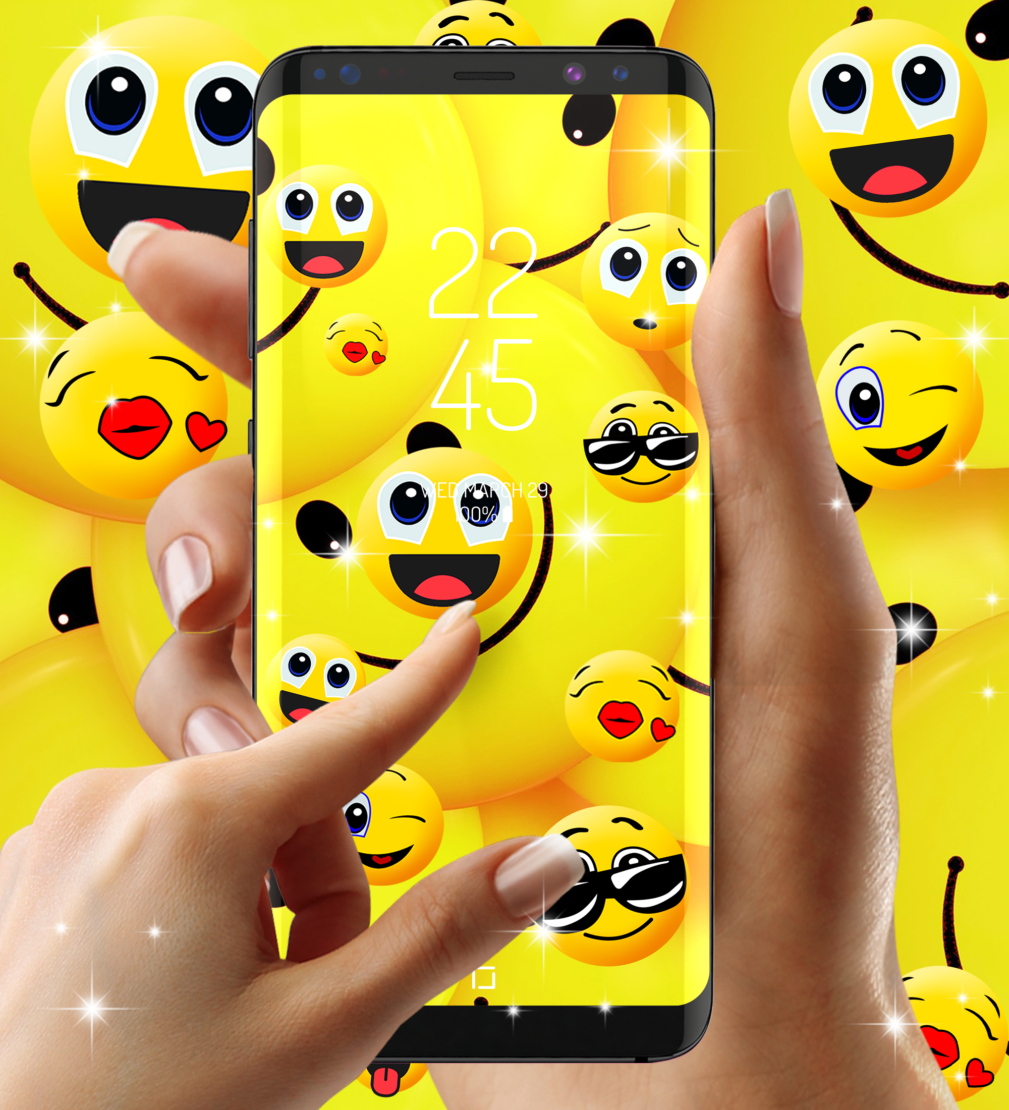 اسکرین شات 6 برنامه Emoji live wallpaper