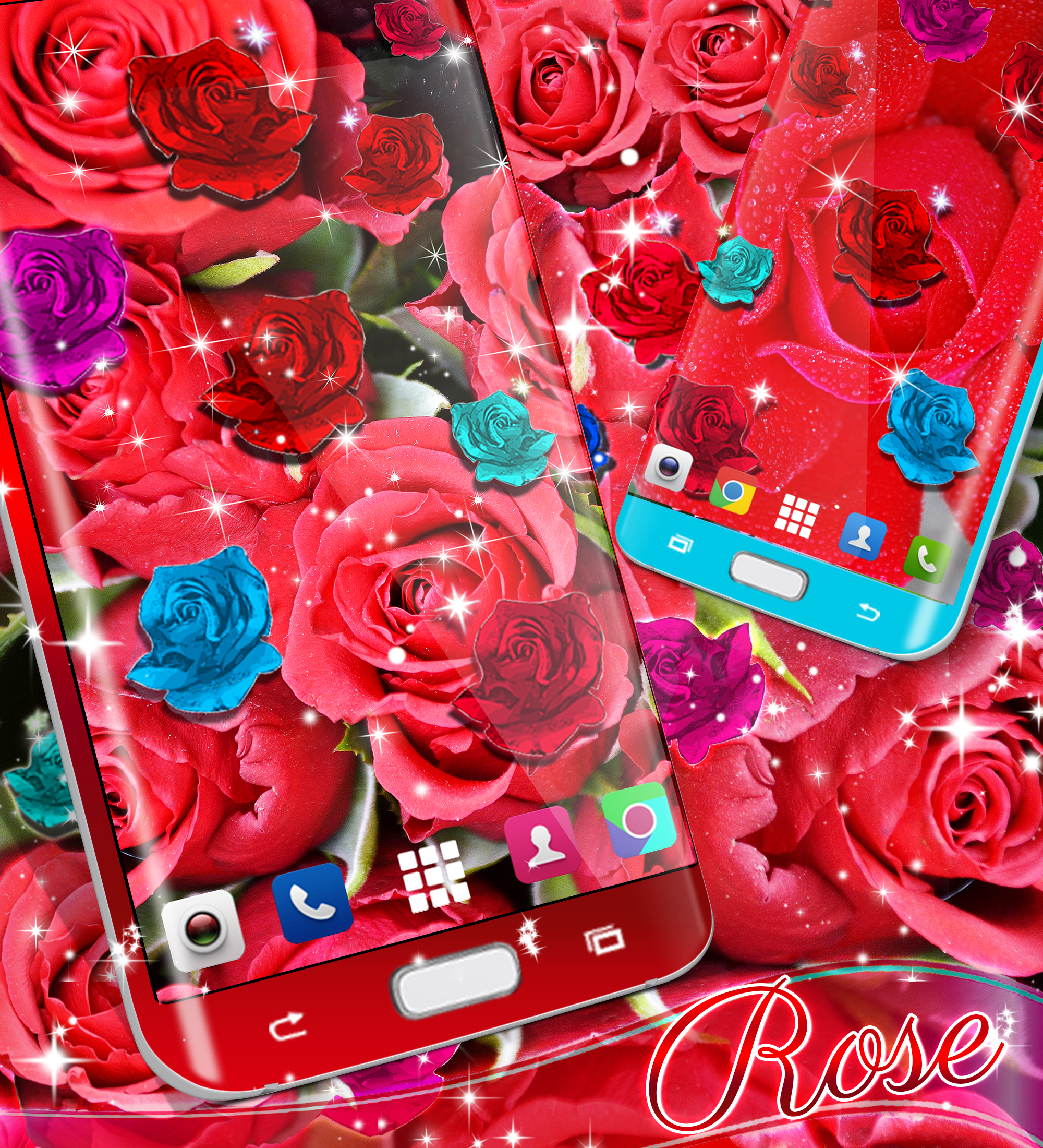 اسکرین شات 5 برنامه Rose live wallpaper