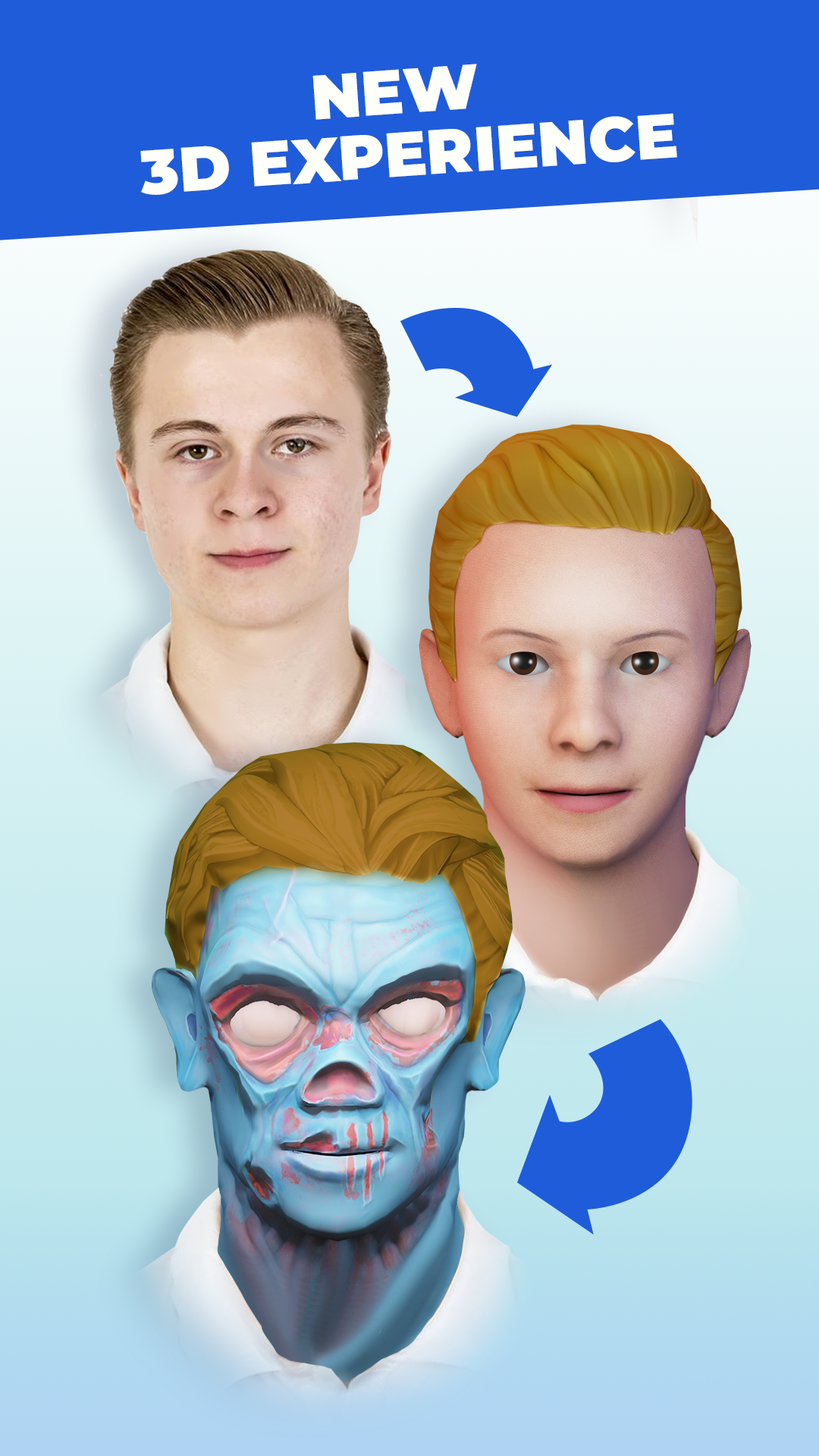 اسکرین شات 3 برنامه Head morph: photo warp 3D face