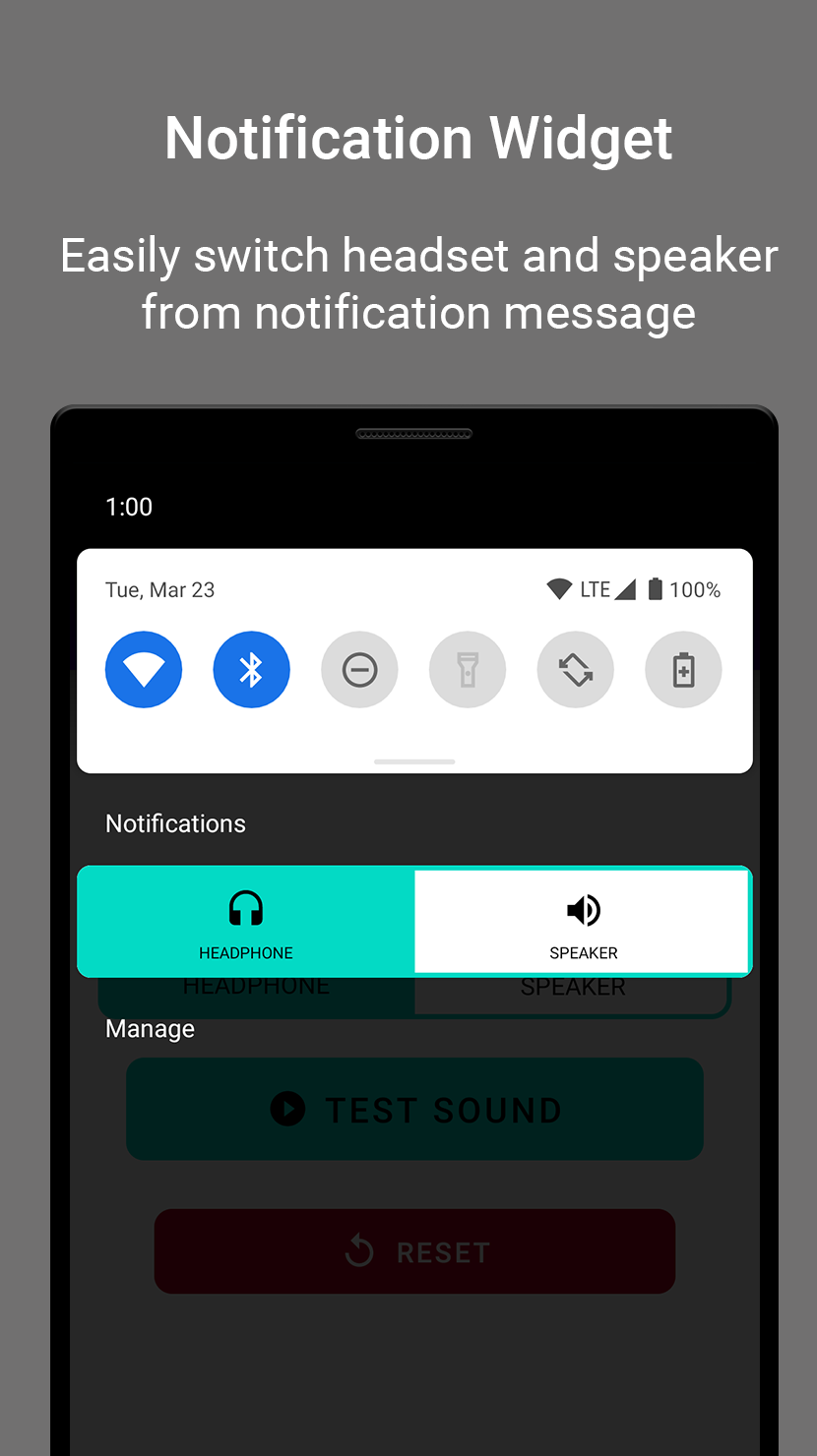 اسکرین شات 4 برنامه Disable Headphone, HDST Toggle