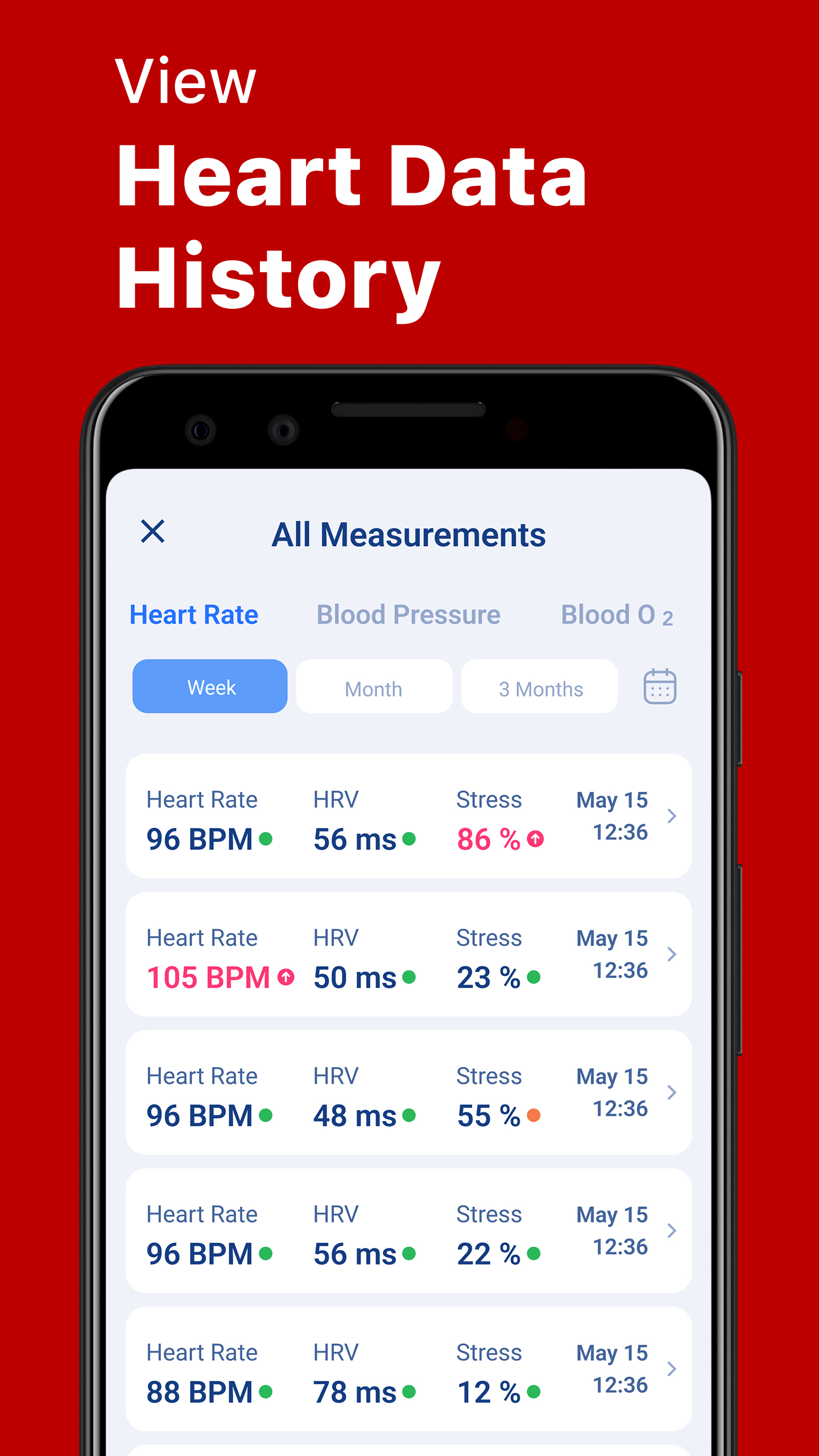 اسکرین شات 6 برنامه Cardi Mate: Heart Rate Monitor
