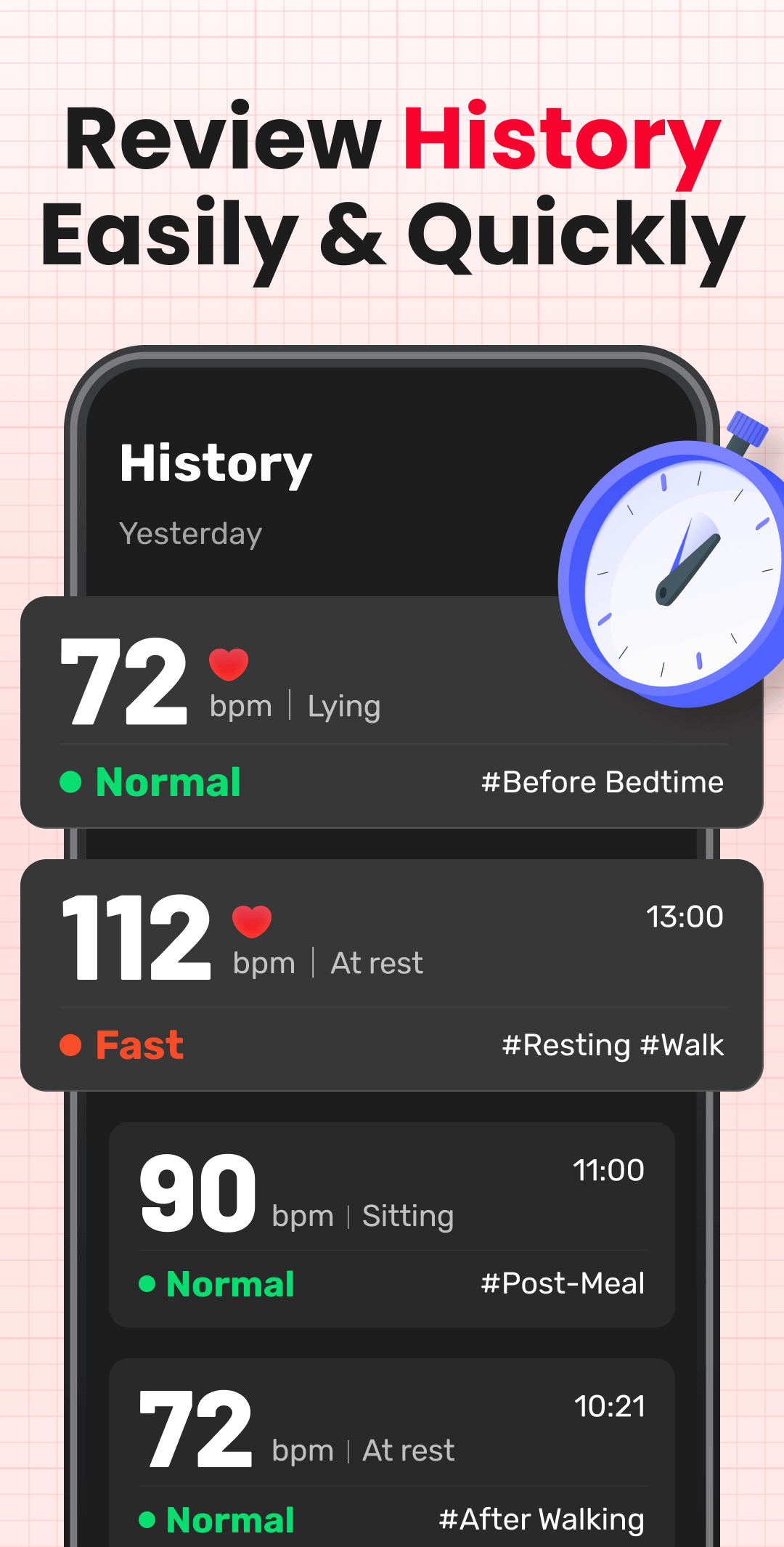 اسکرین شات 5 برنامه Heart Rate: Blood Pressure App