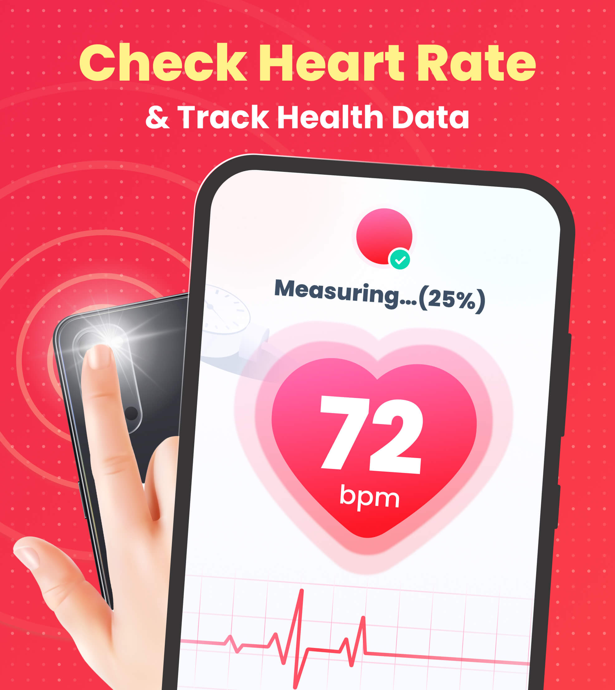 اسکرین شات 1 برنامه Heart Rate: Heart Rate Monitor