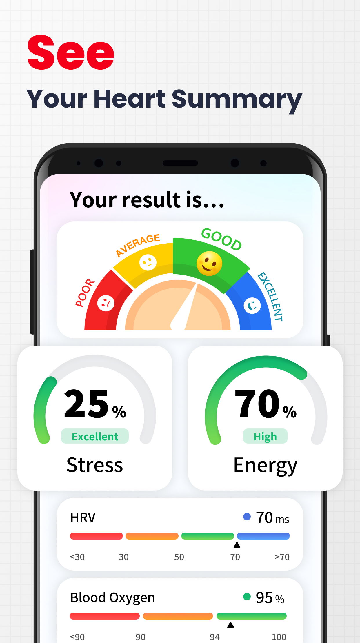 اسکرین شات 3 برنامه Heart Rate Monitor - Pulse App