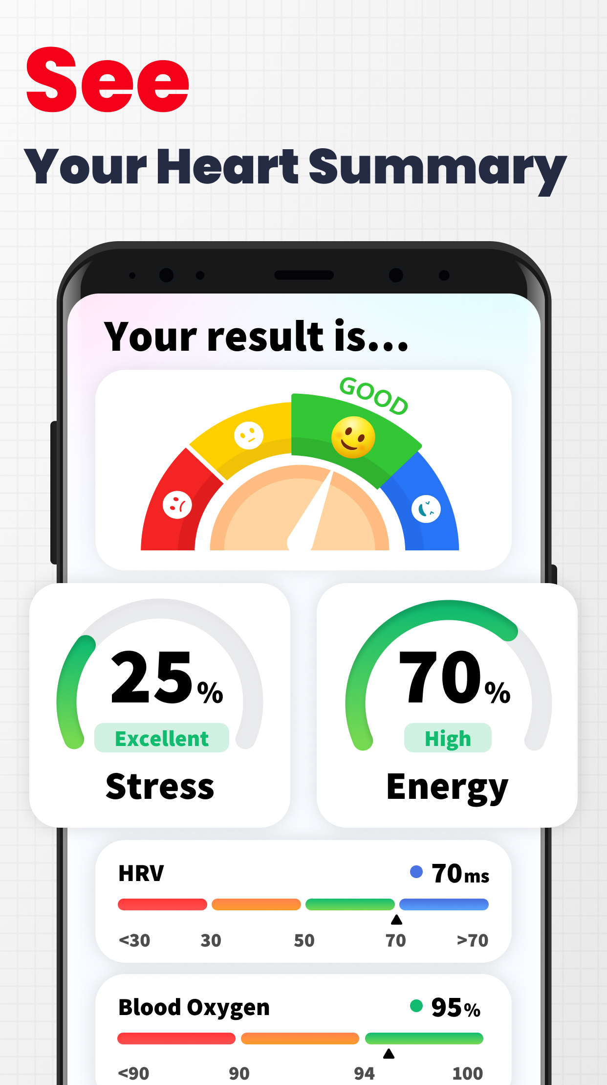 اسکرین شات 3 برنامه Heart Rate Monitor - Pulse App