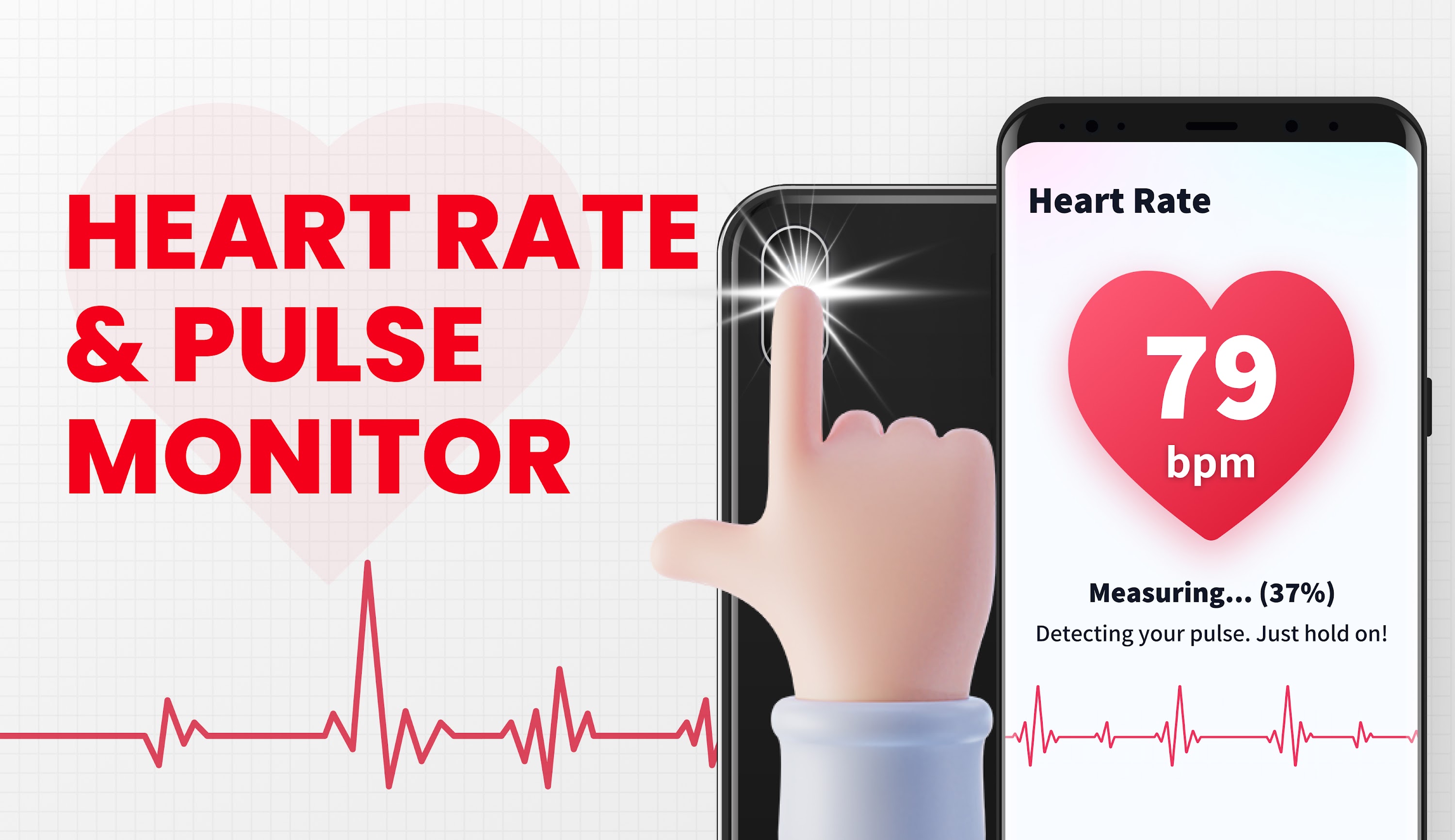 اسکرین شات 1 برنامه Heart Rate Monitor - Pulse App