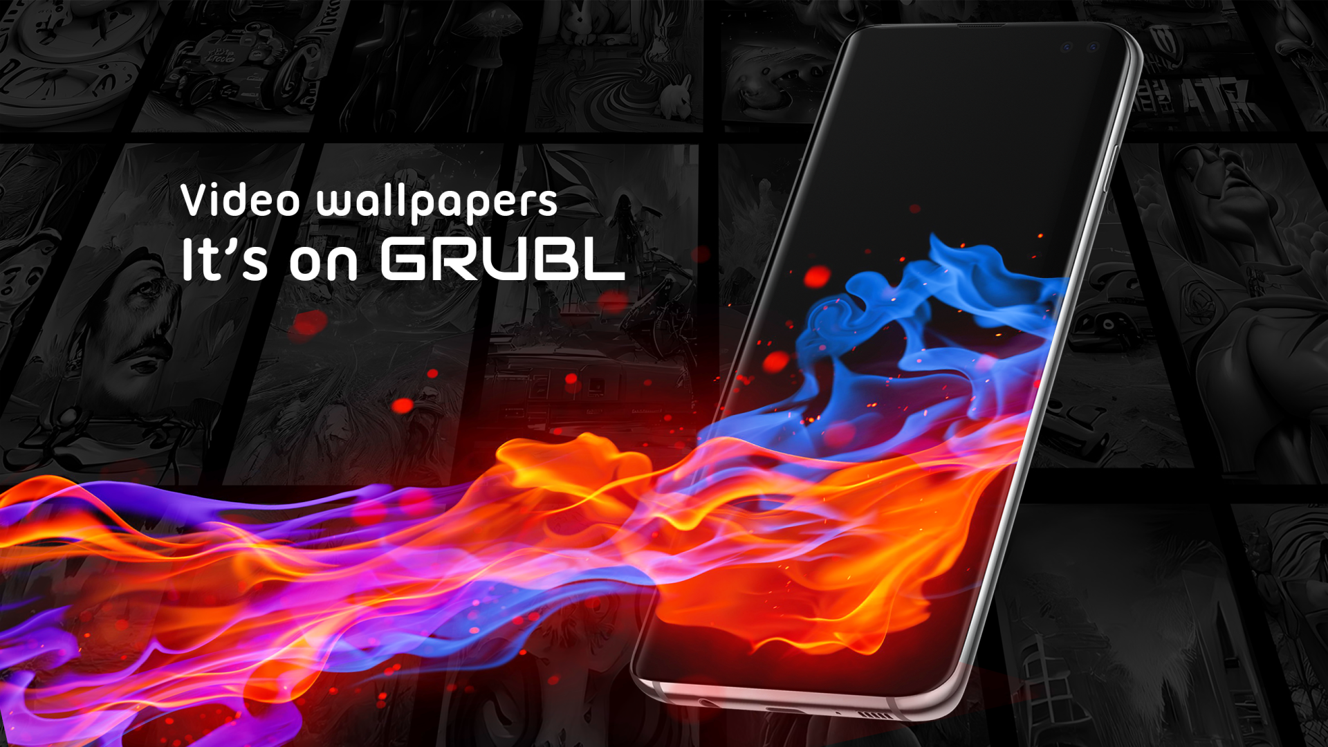 اسکرین شات 3 برنامه GRUBL™ 4D Live Wallpapers + AI