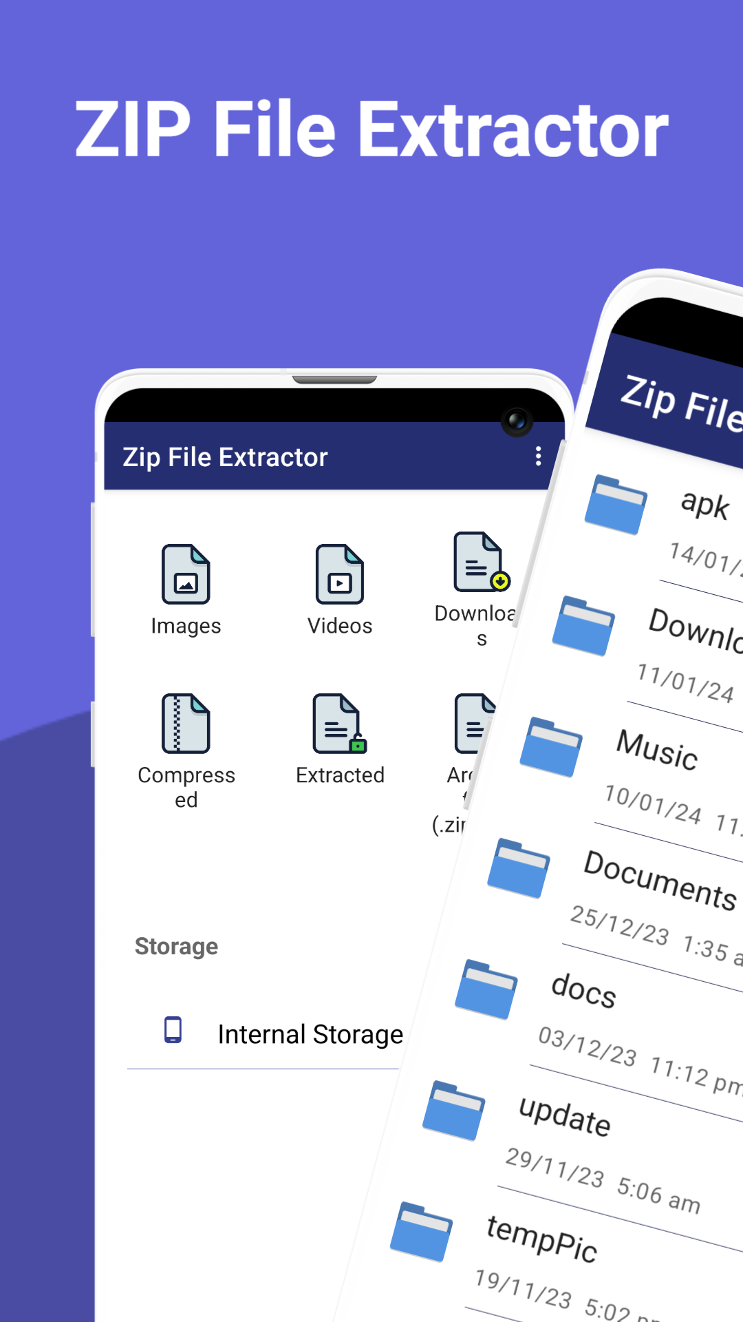 اسکرین شات 1 برنامه Zip File Extractor