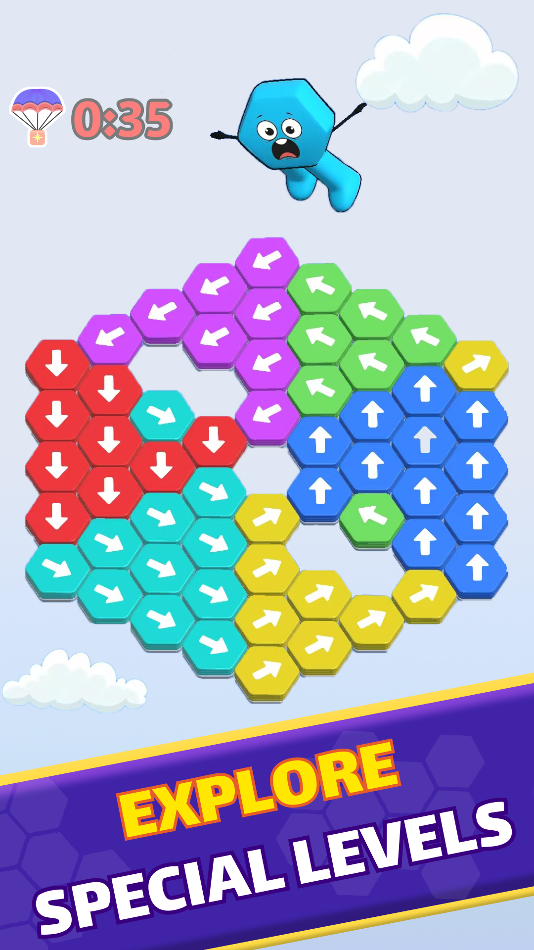 اسکرین شات 3 بازی Hexa Run®: Hexa Puzzle Game